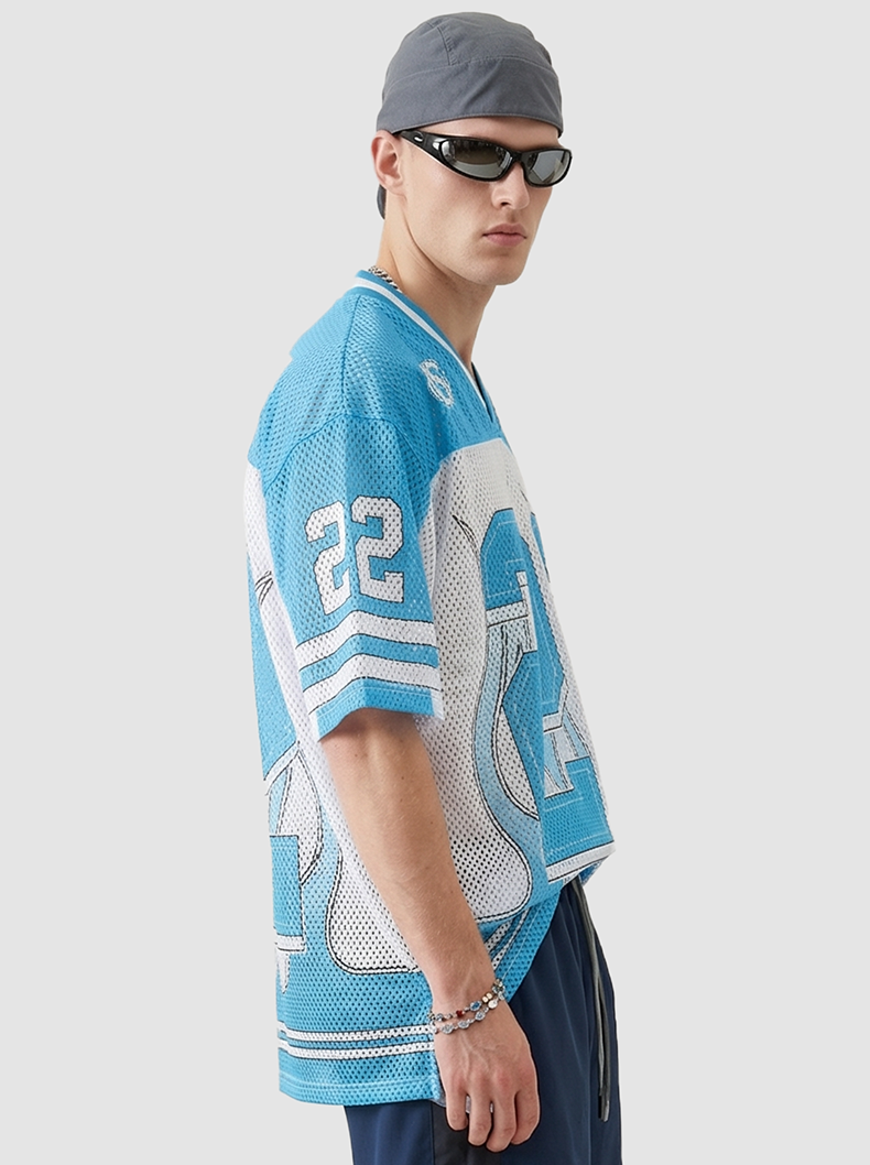 Omirad Eternity 22 Flame Mesh Jersey T-Shirt | Streetwear