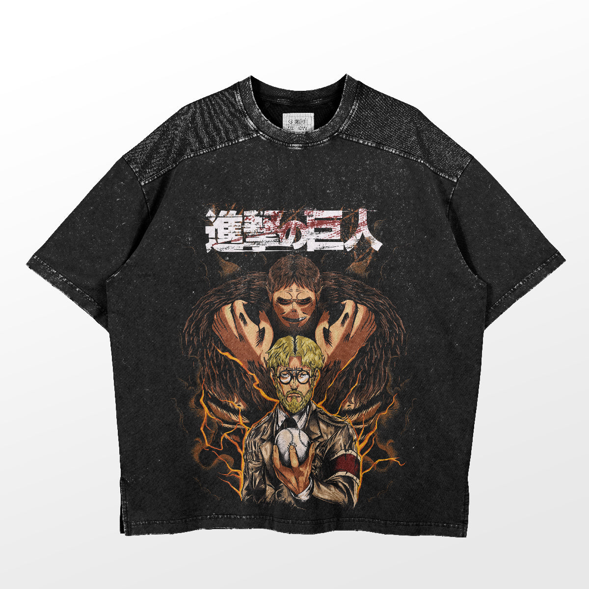 Zeke Yeager Beast Titan โจมตีเสื้อยืดไททัน - การออกแบบอนิเมะไฟฟ้า