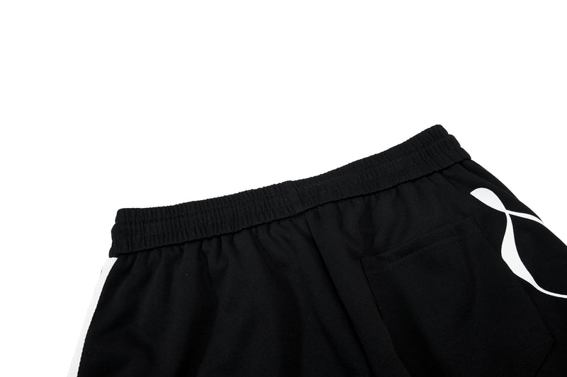 Omirad Script Stripe Wide-Leg Sweatpants | Streetwear