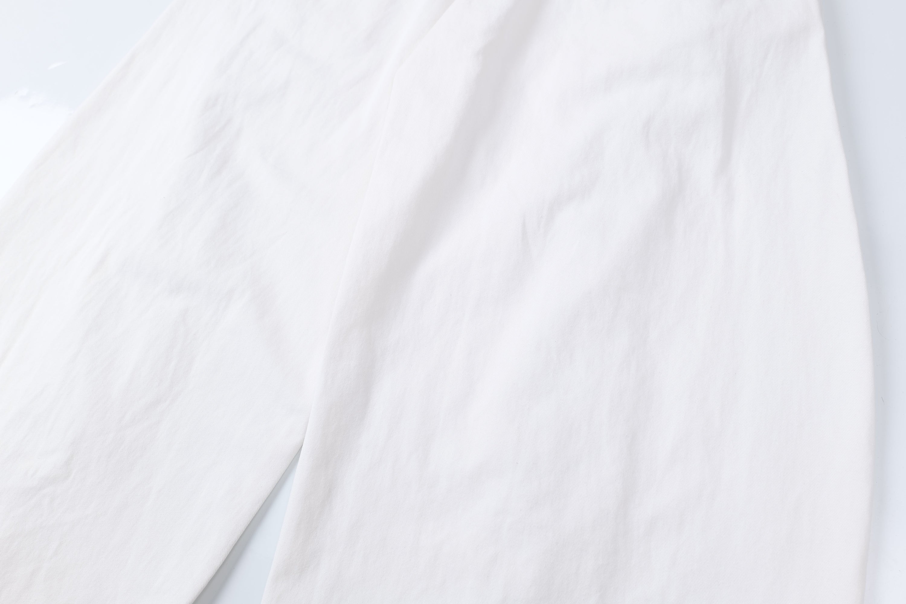 Omirad Distressed Wide-Leg Pants | White Cotton Barrel Fit