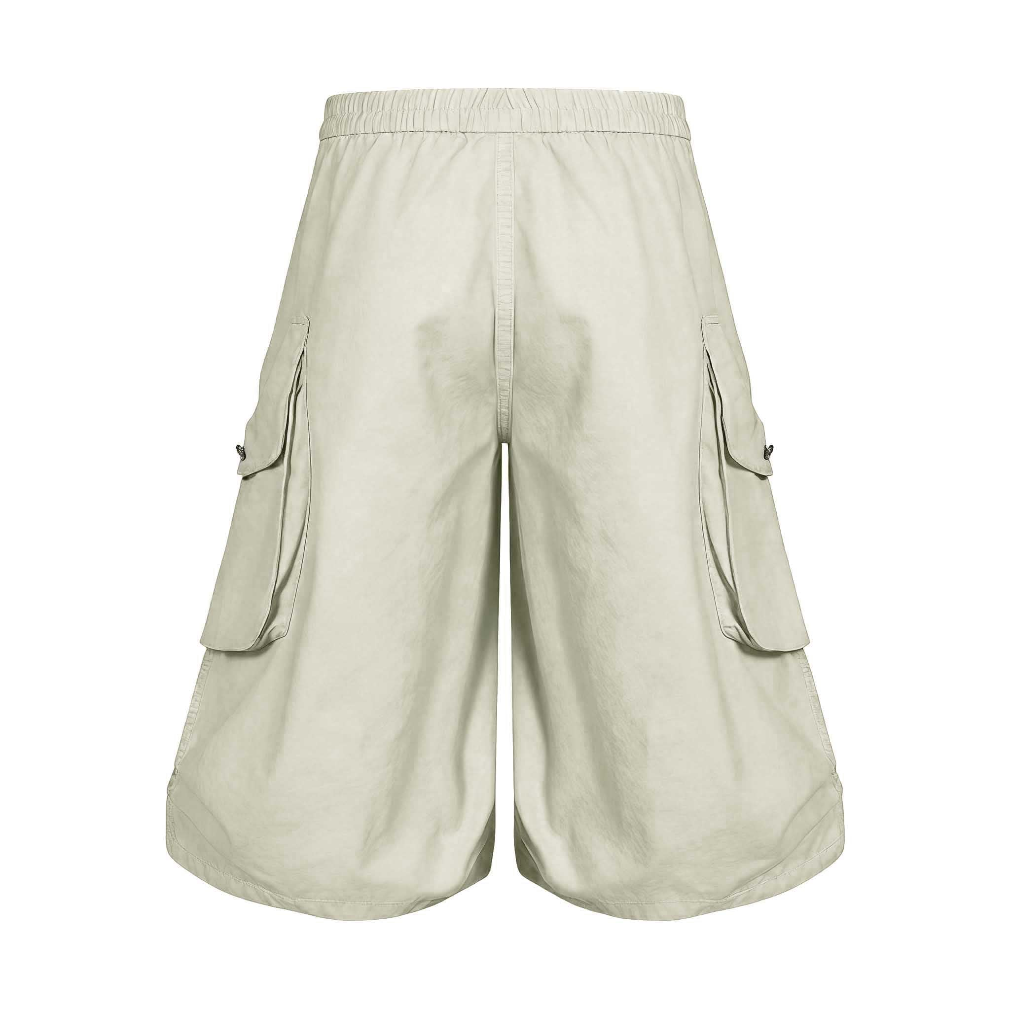 Omirad Military Utility Cargo Shorts | Wide-Leg Cotton