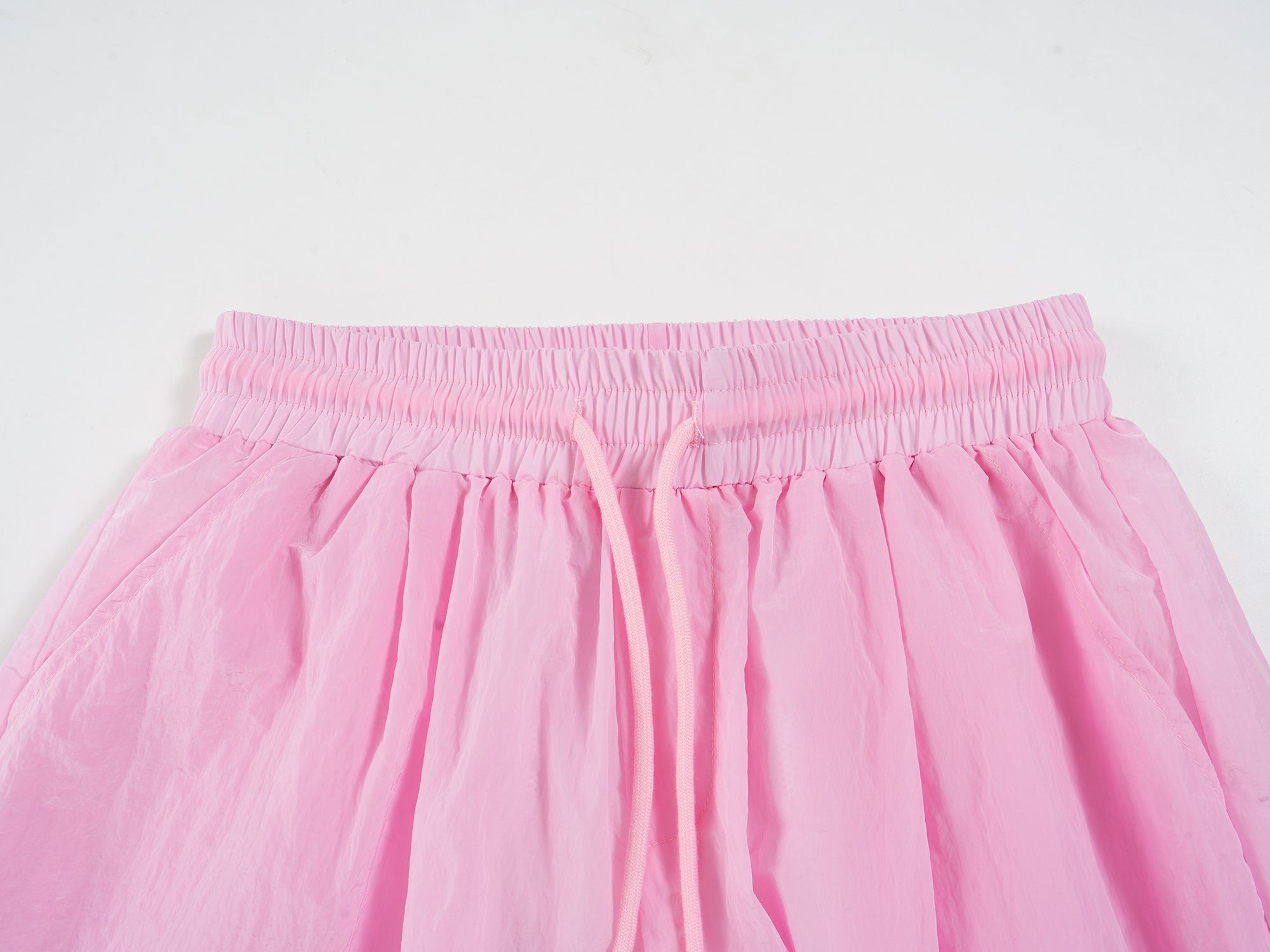 Omirad Sheer Nylon Wide-Leg Track Pants | Translucent Street Style