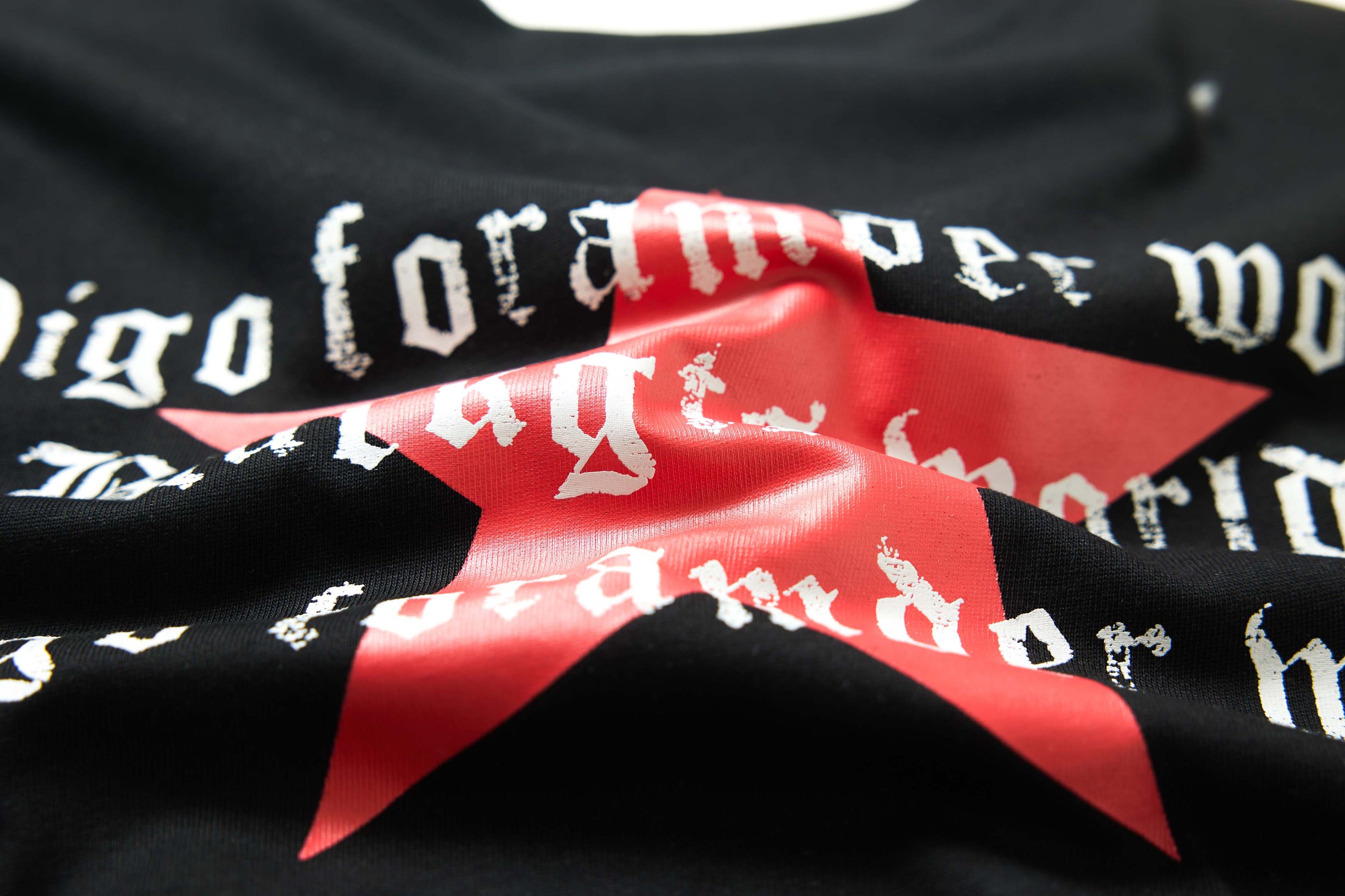 Omirad Star Emblem Graphic Tee | Street Style Black Cotton