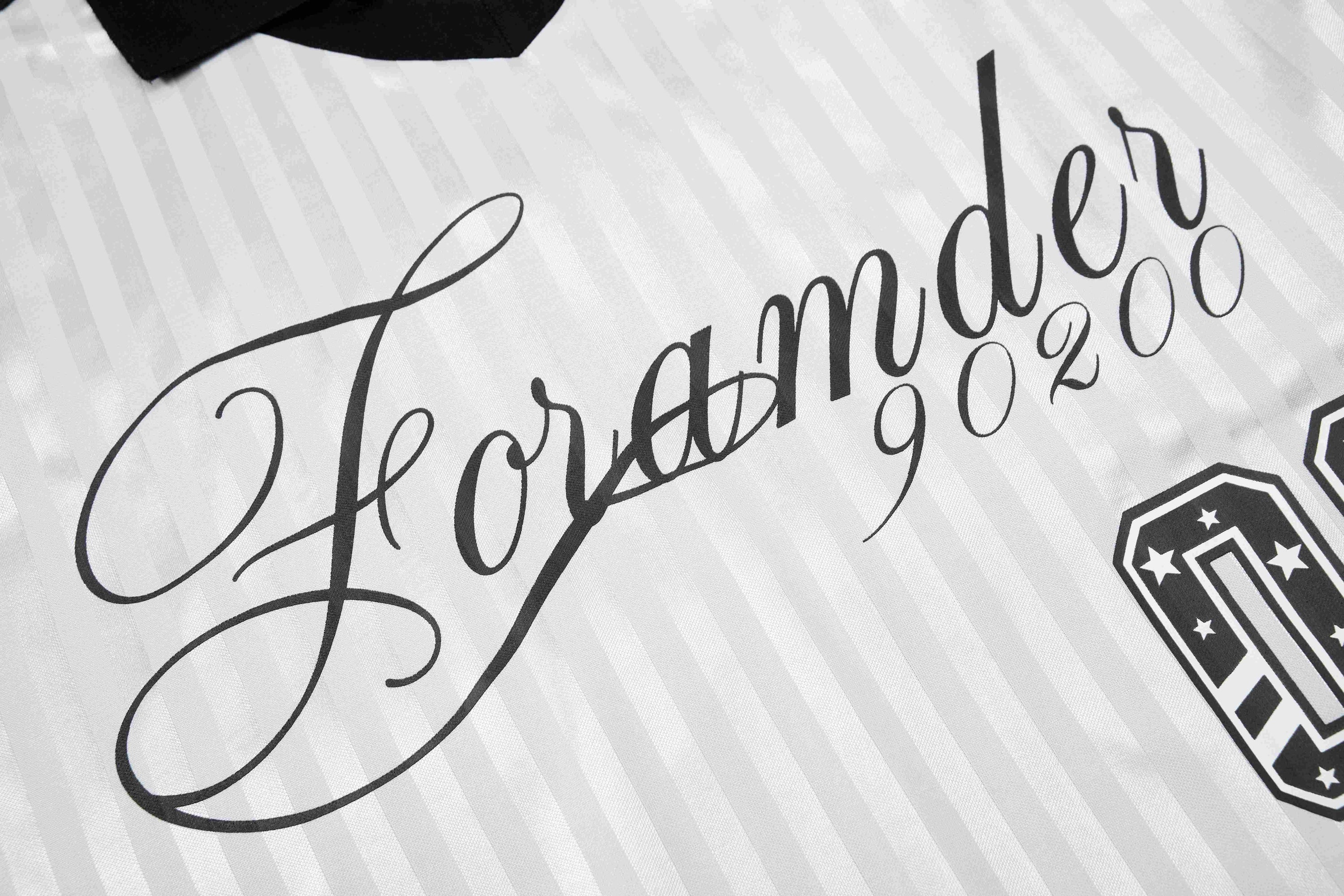 Omirad Script Stripe Football Jersey | Retro Streetwear