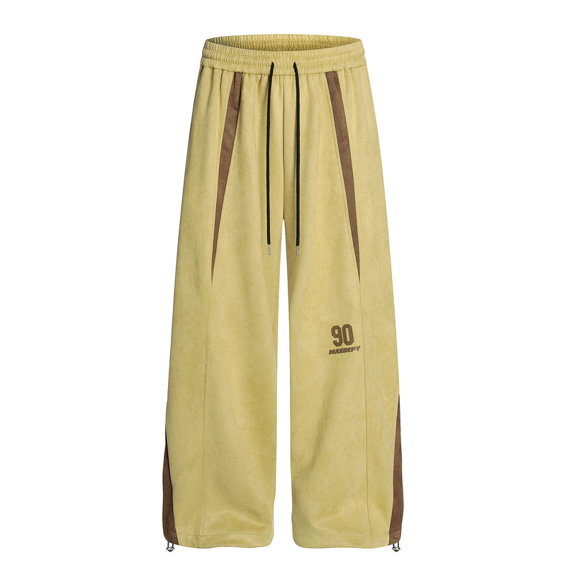 Colorblock Wide-Leg Track Pants | Streetwear Athletic Fit