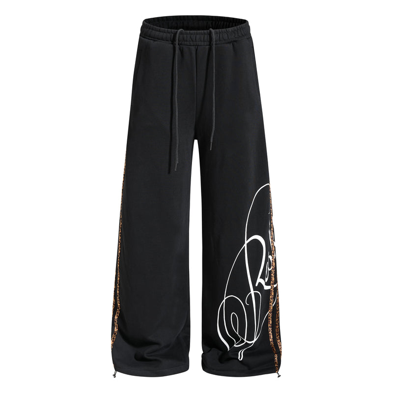 Omirad Signature Side Stripe Sweatpants | Wide-Leg Streetwear