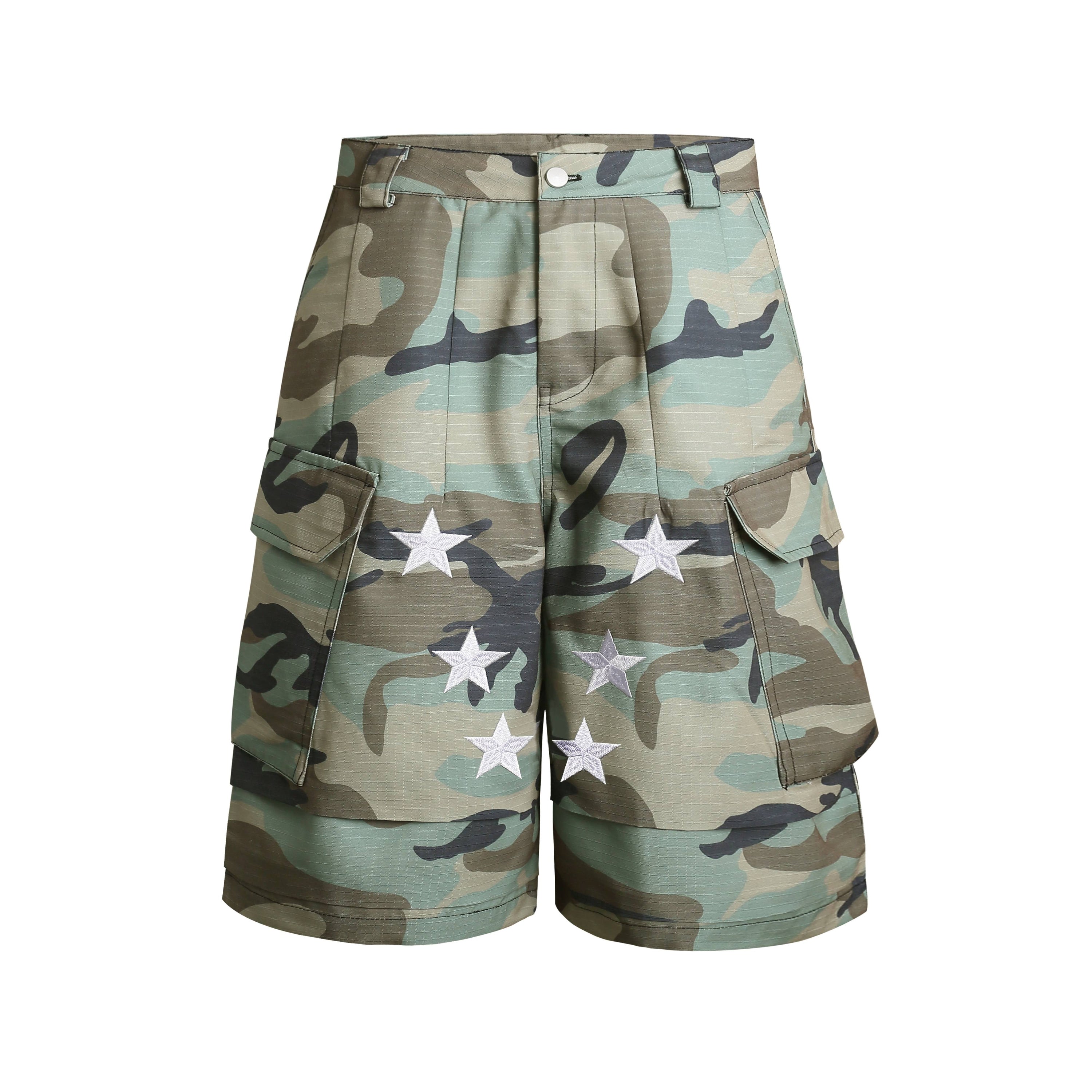 Omirad Camo Star Cargo Shorts | Woodland Streetwear