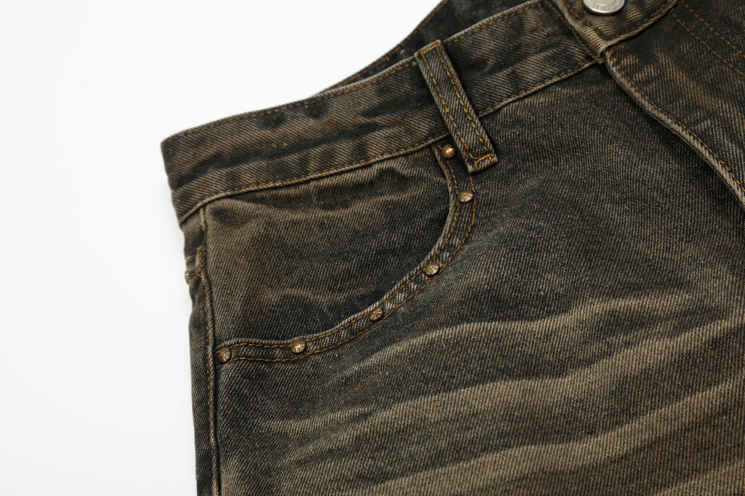 Omirad Retro Fade Wide-Leg Jeans | Vintage Wash Streetwear