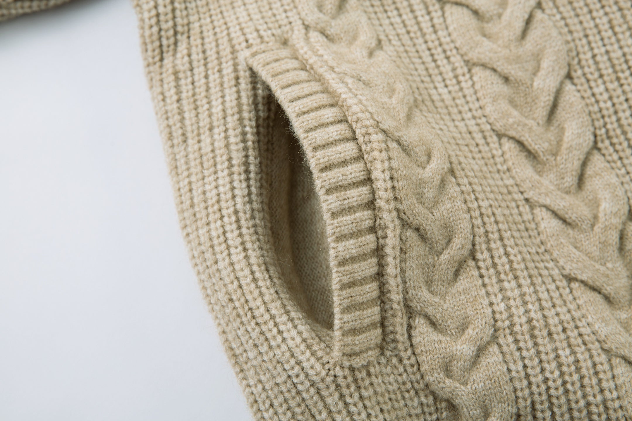 Cable Knit Zip-Up Sweater Jacket | Structured Knit Cardigan