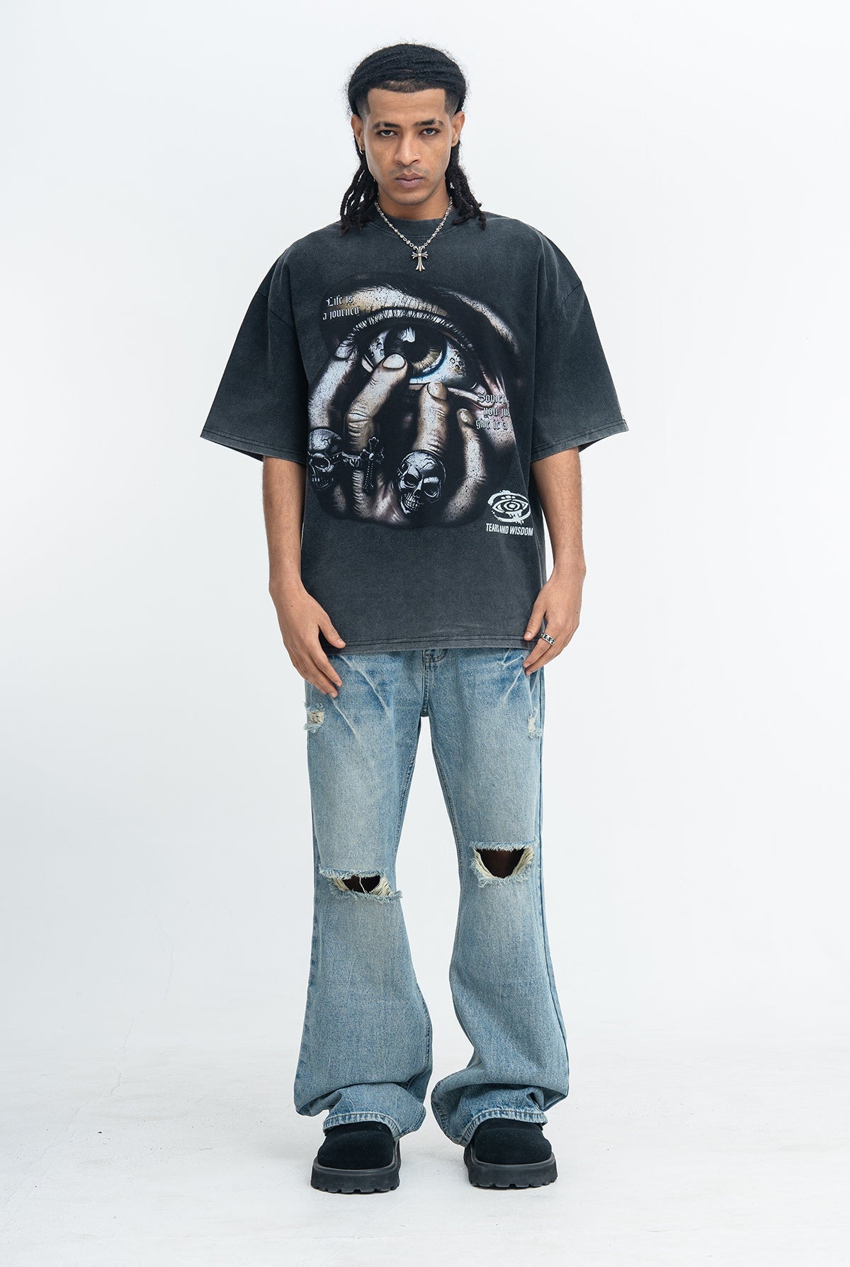 Omirad Tears & Wisdom Oversized Graphic Tee | Dark Streetwear