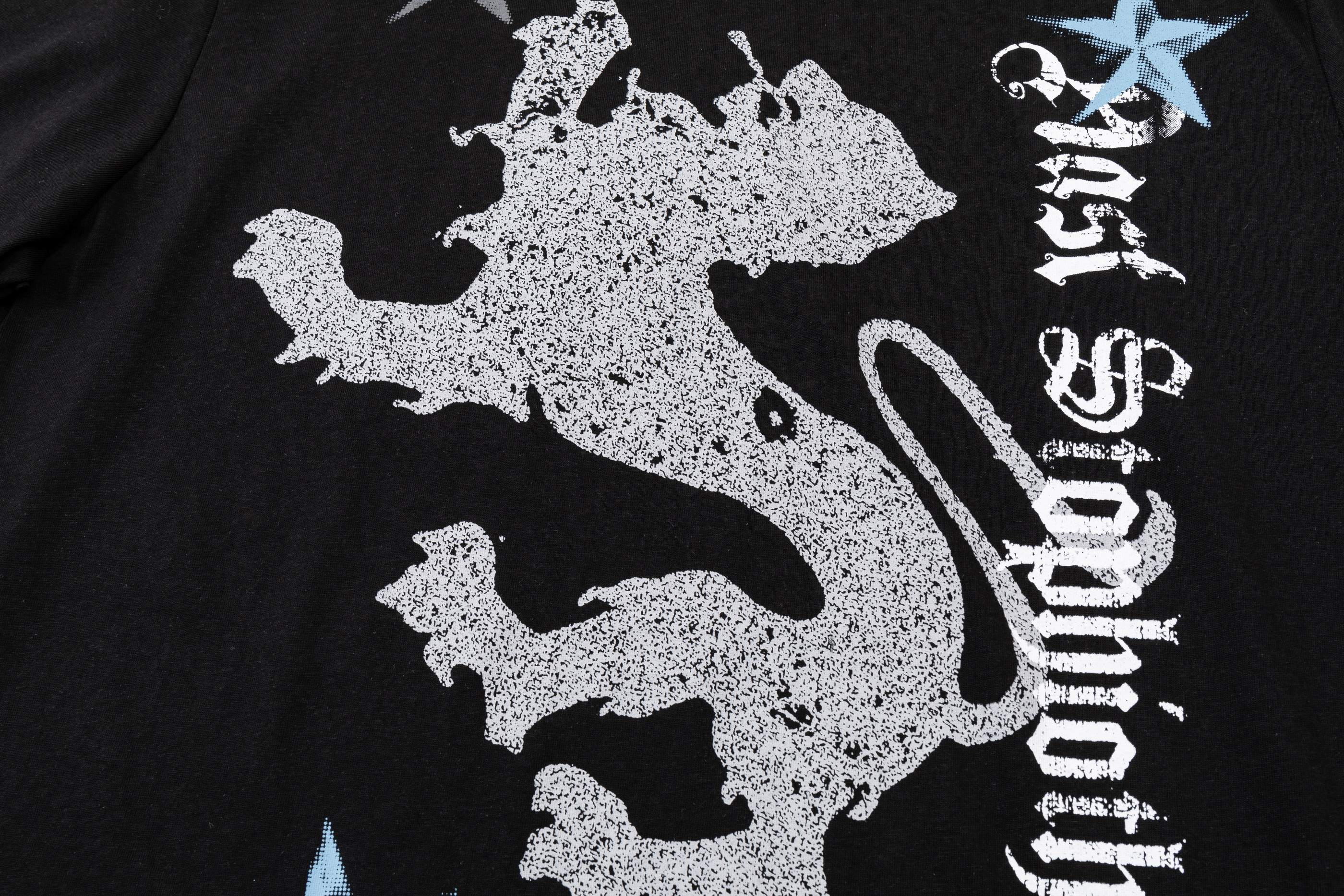 Gothic Lion Oversized Graphic Tee | Y2K Streetwear