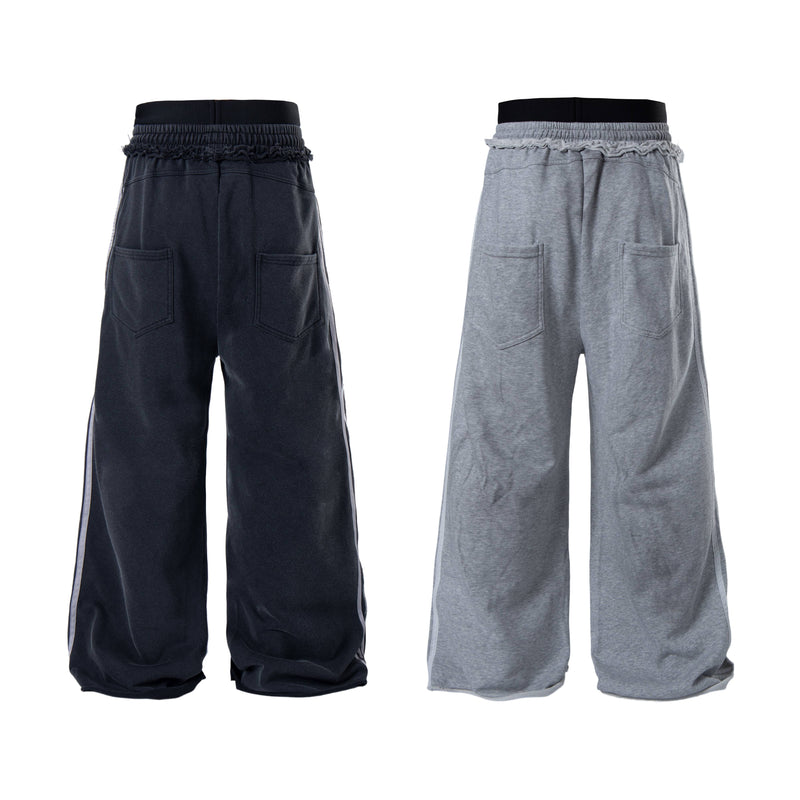 Script Graffiti Wide-Leg Sweatpants | Streetwear Joggers
