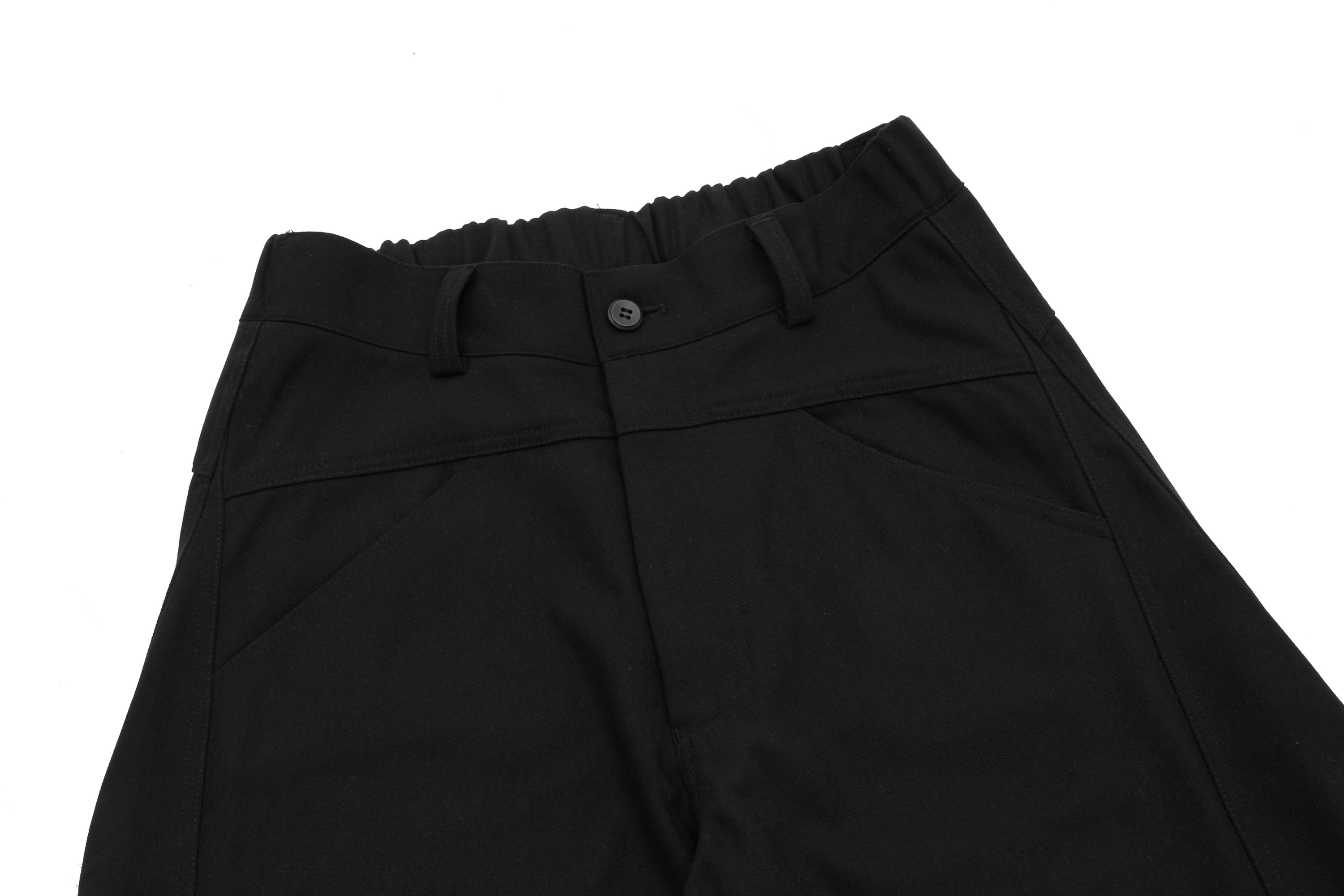 Omirad Plaid-Belt Curved Leg Wide Pants | Streetwear Trousers