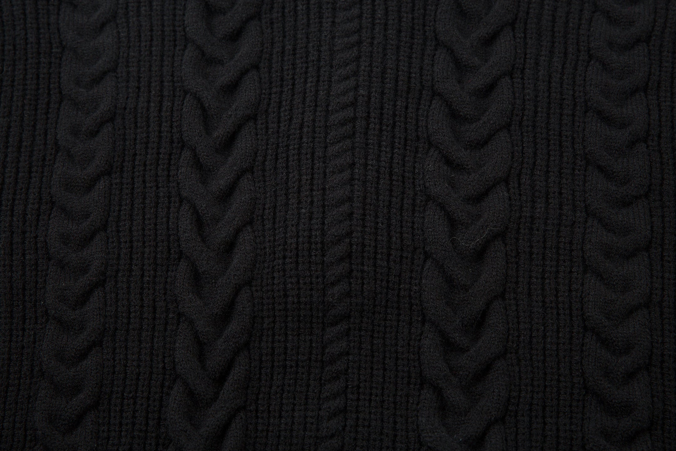 Omirad Vintage Cable Knit Polo Sweater | Contrast Collar