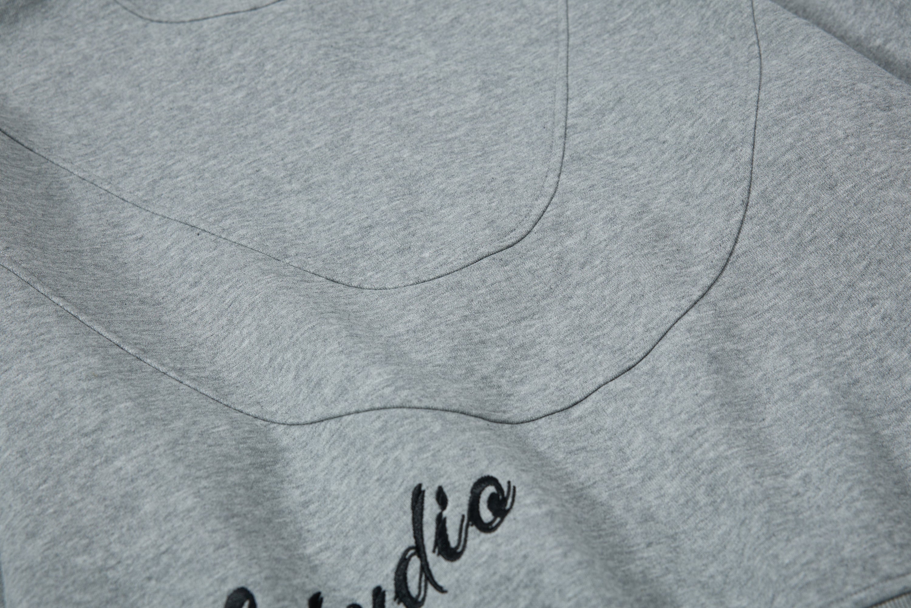 Curved Panel Full-Zip Hoodie | Relaxed Streetwear Fleece
