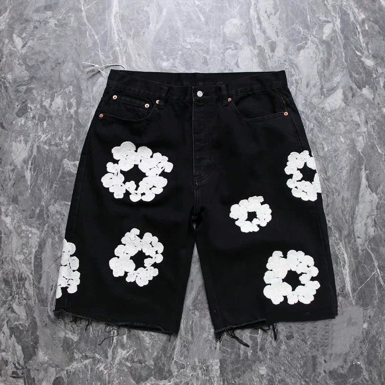 Denim Tears Cotton Wreath Jean Short – Black