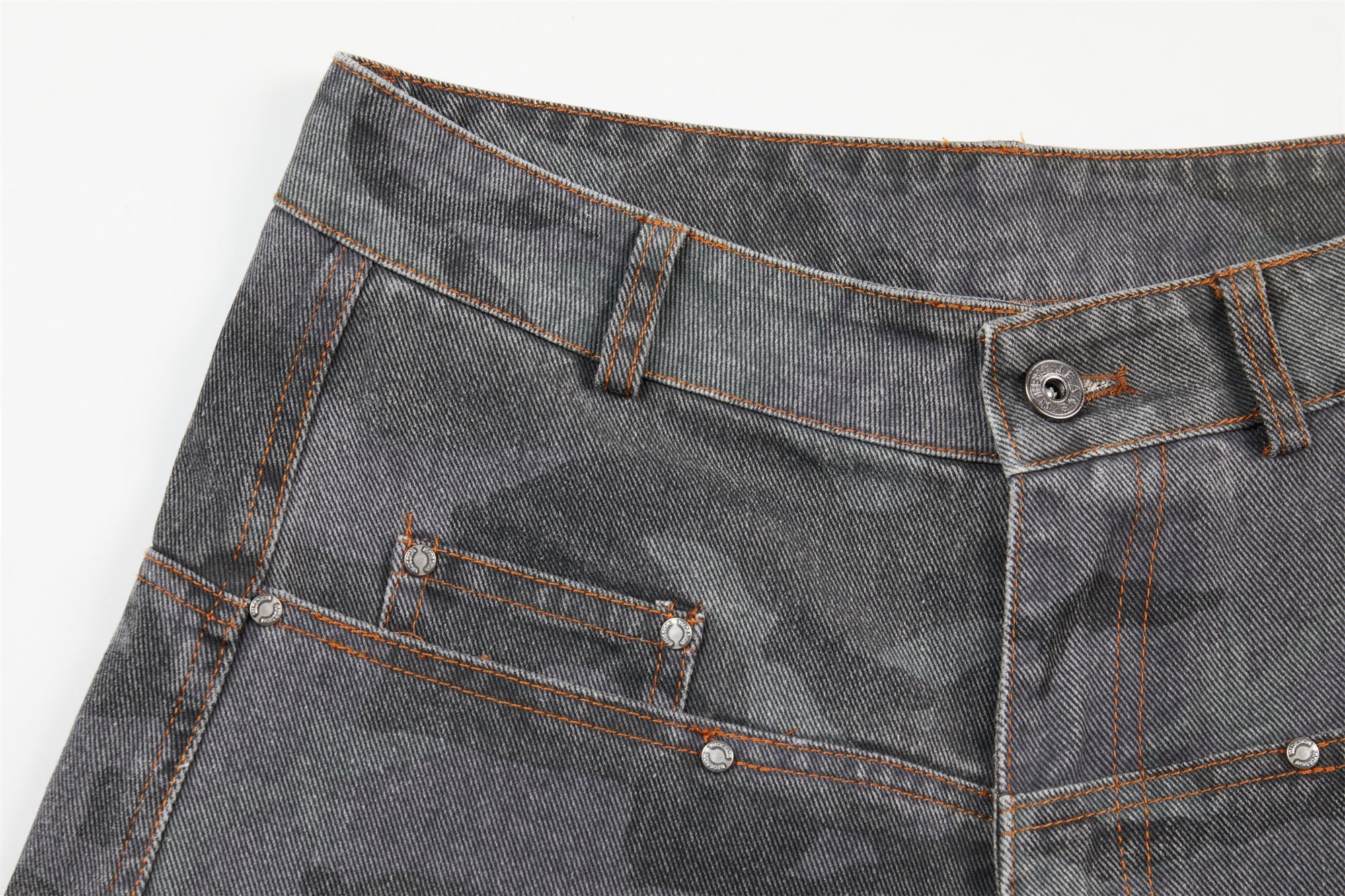 Omirad Desert Camo Barrel Jeans | Wide Leg Streetwear Pants