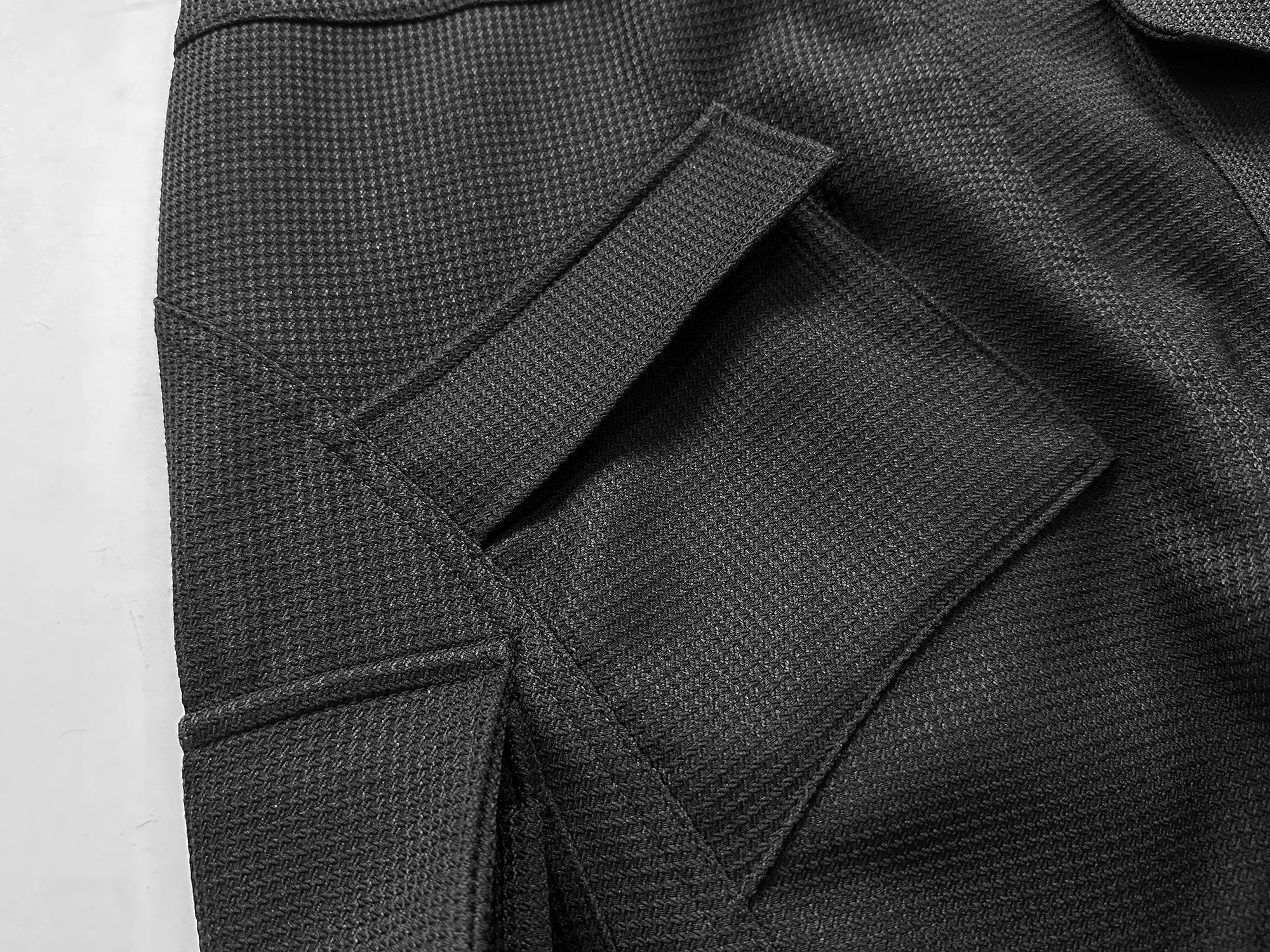 Omirad Multi-Pocket Wide-Leg Utility Cargo Pants | Black