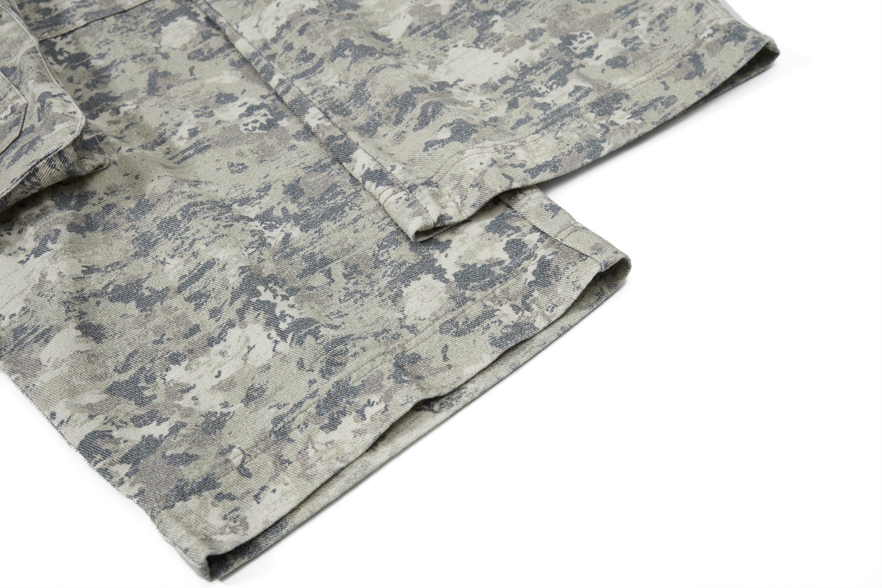 Omirad Tactical Camo Wide-Leg Cargo Pants with Reflective Stripe