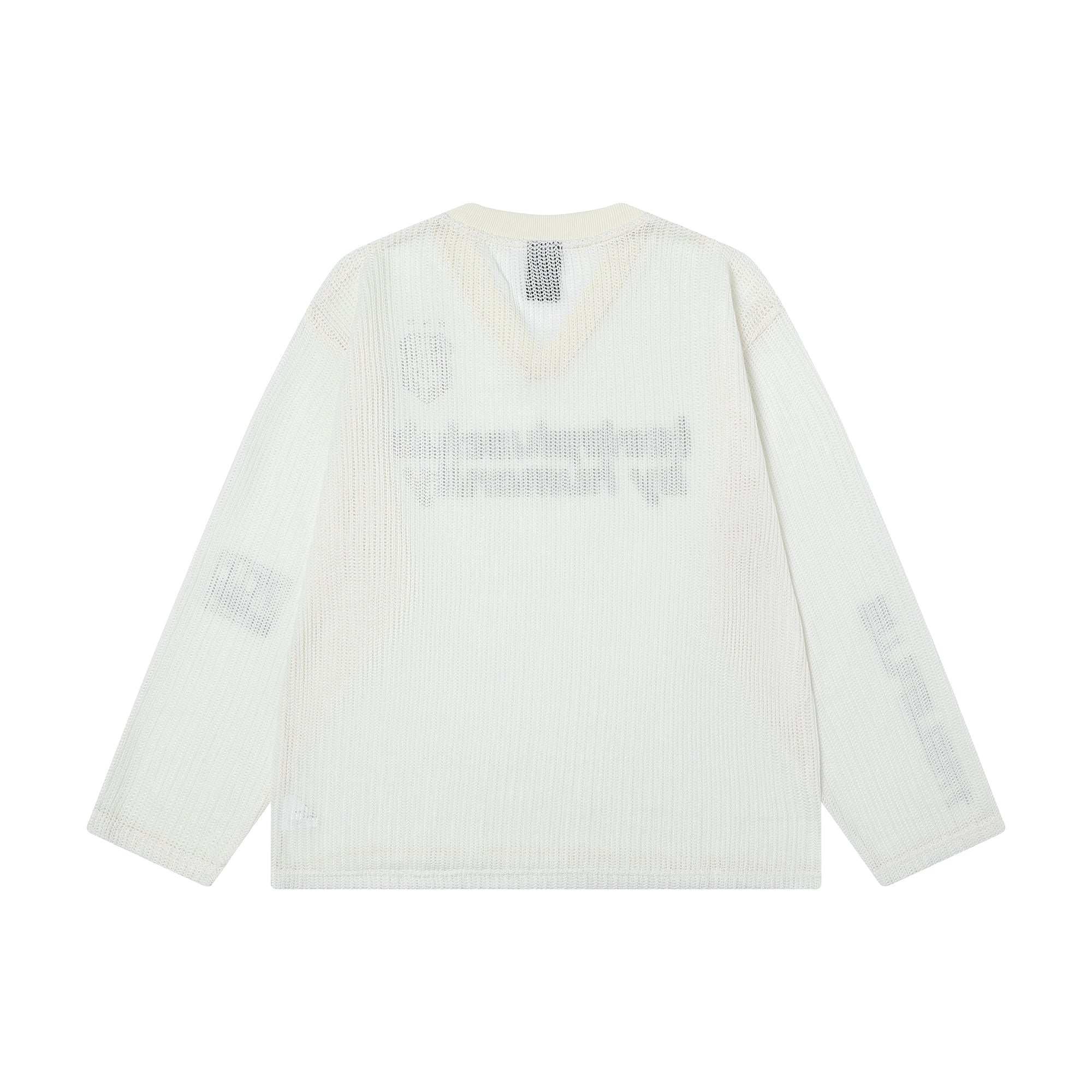 Varsity Mesh V-Neck Long Sleeve Tee | Sport-Street Style