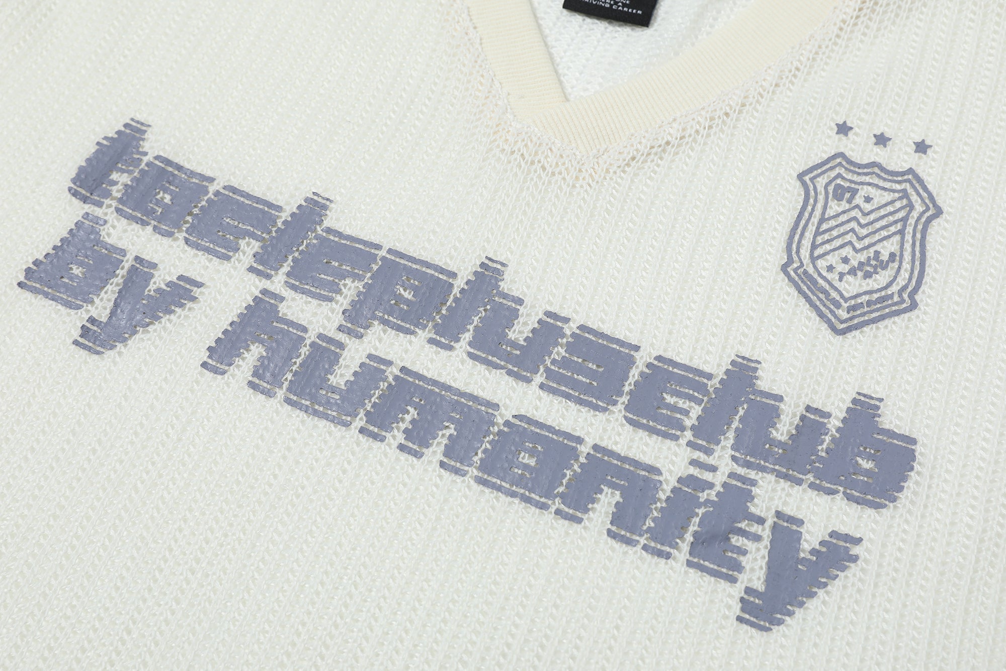 Varsity Mesh V-Neck Long Sleeve Tee | Sport-Street Style