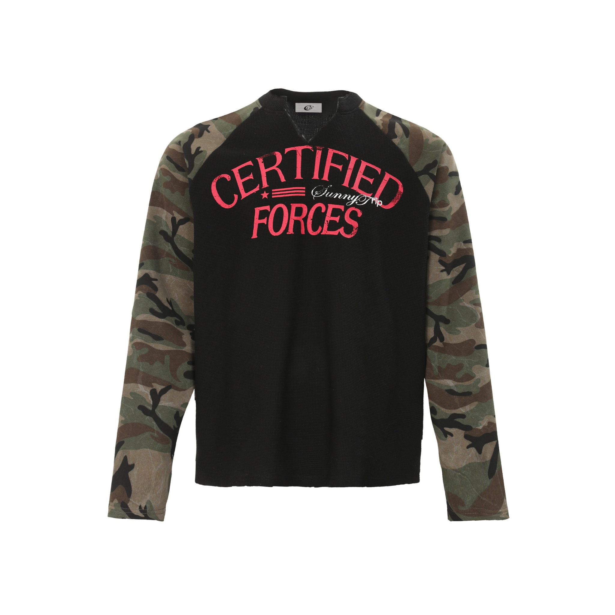 Certified Forces Camo Raglan Long-Sleeve Thermal Tee