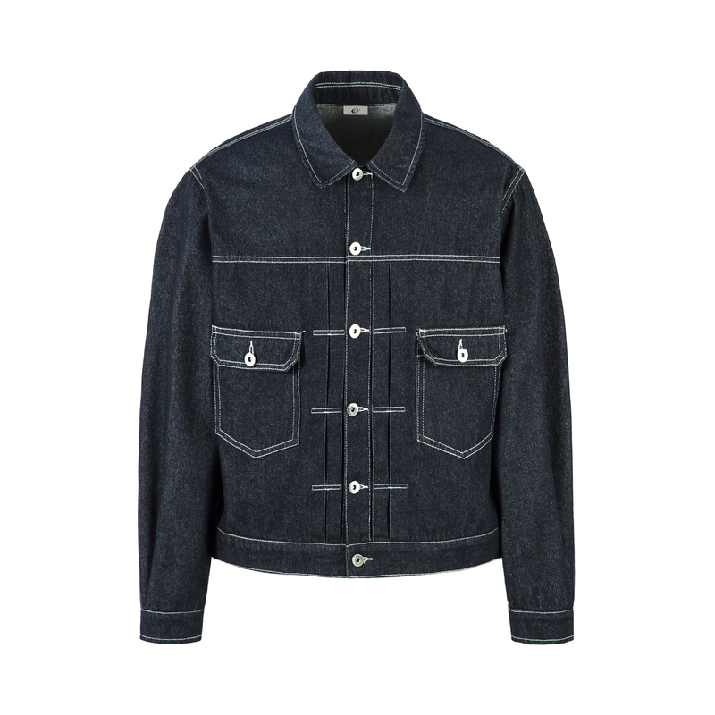 Omirad Contrast Stitch Denim Jacket | 100% Cotton
