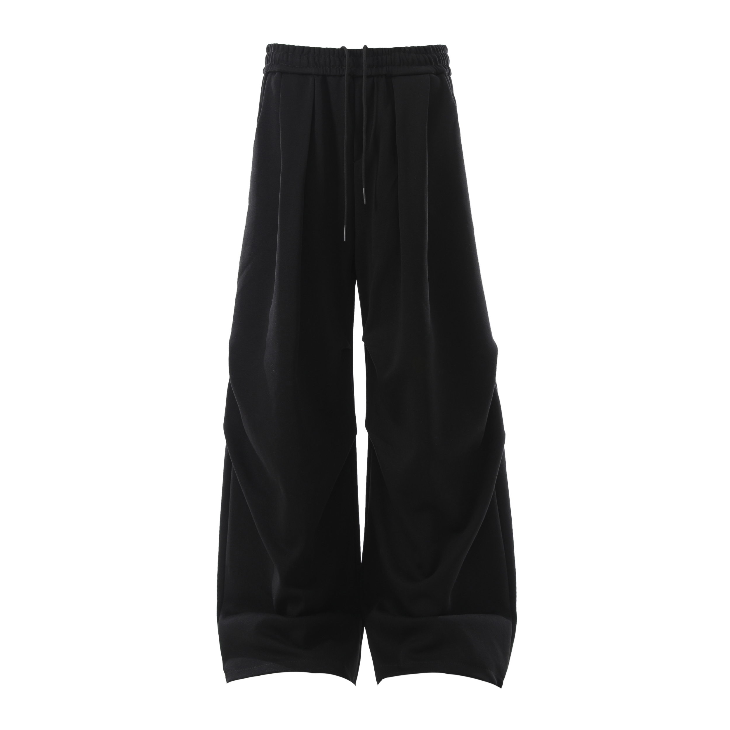 Sculpted 3D Pleat Wide-Leg Sweatpants | Oversized Fit