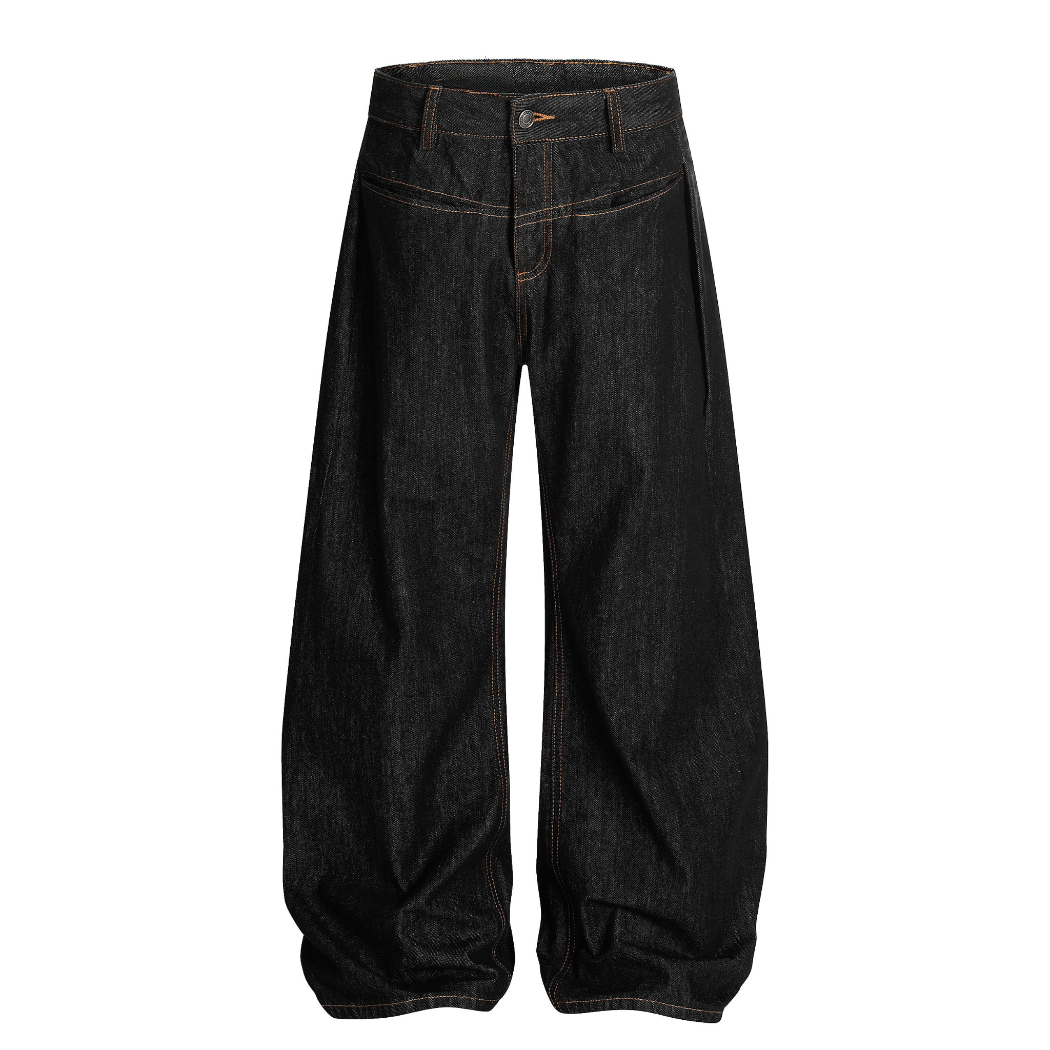 Omirad Wide-Leg Balloon Denim Jeans | Raw Black