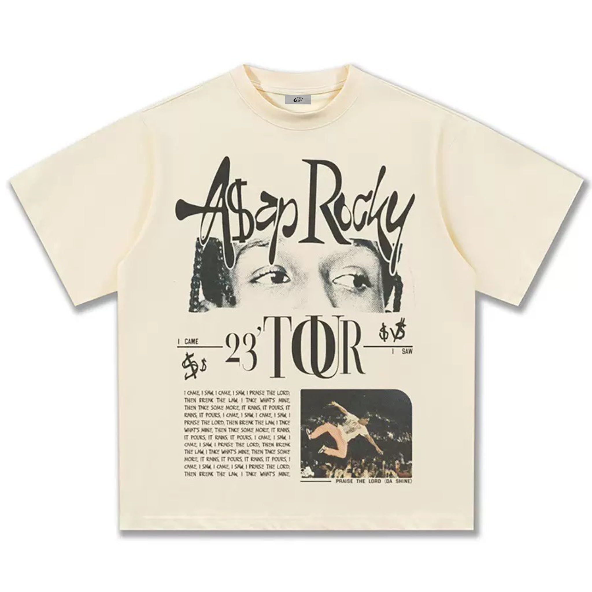 A$AP Rocky 23' Tour Graphic Tee | Vintage Streetwear T-Shirt