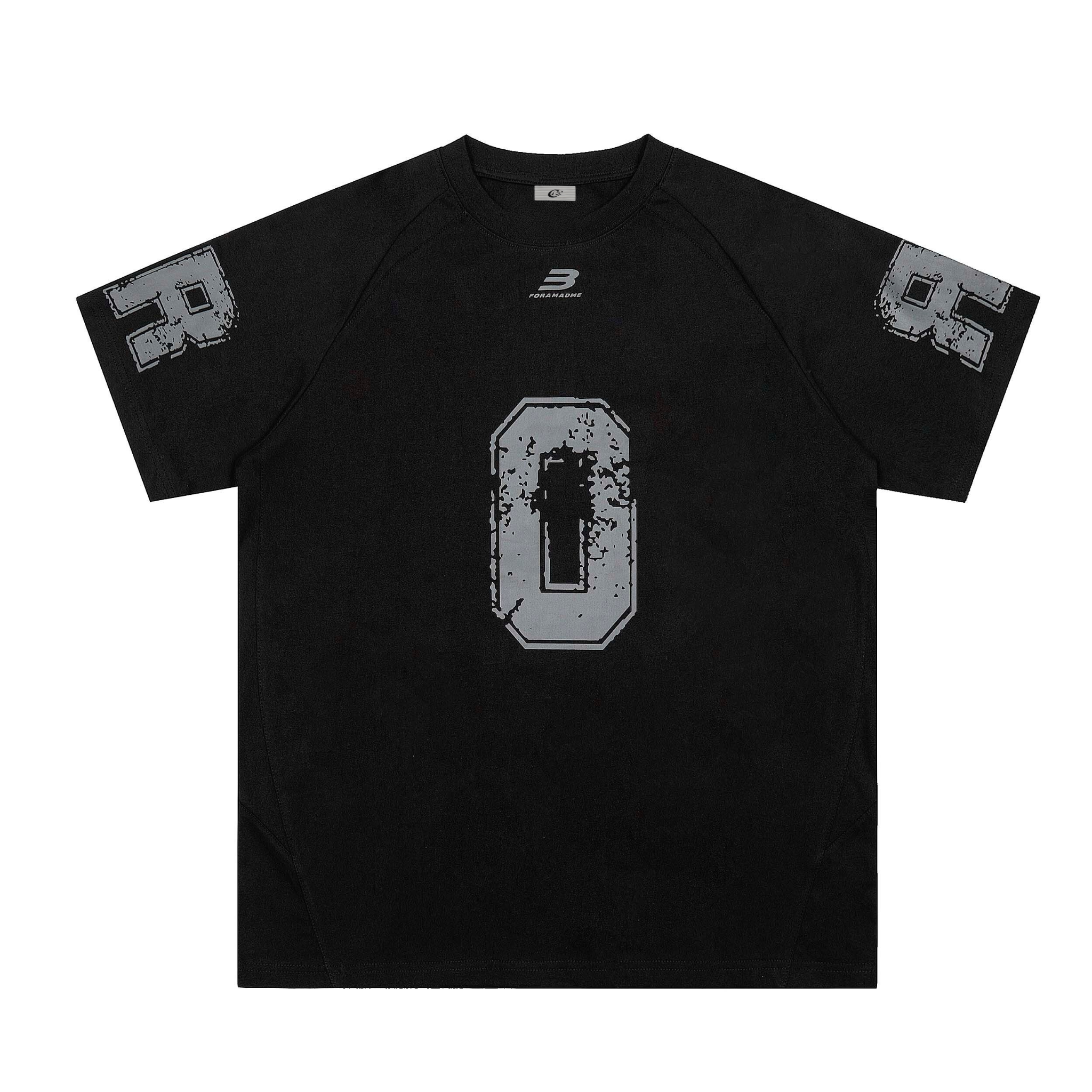 Varsity Number Patchwork T-Shirt | Athletic Color Block Tee
