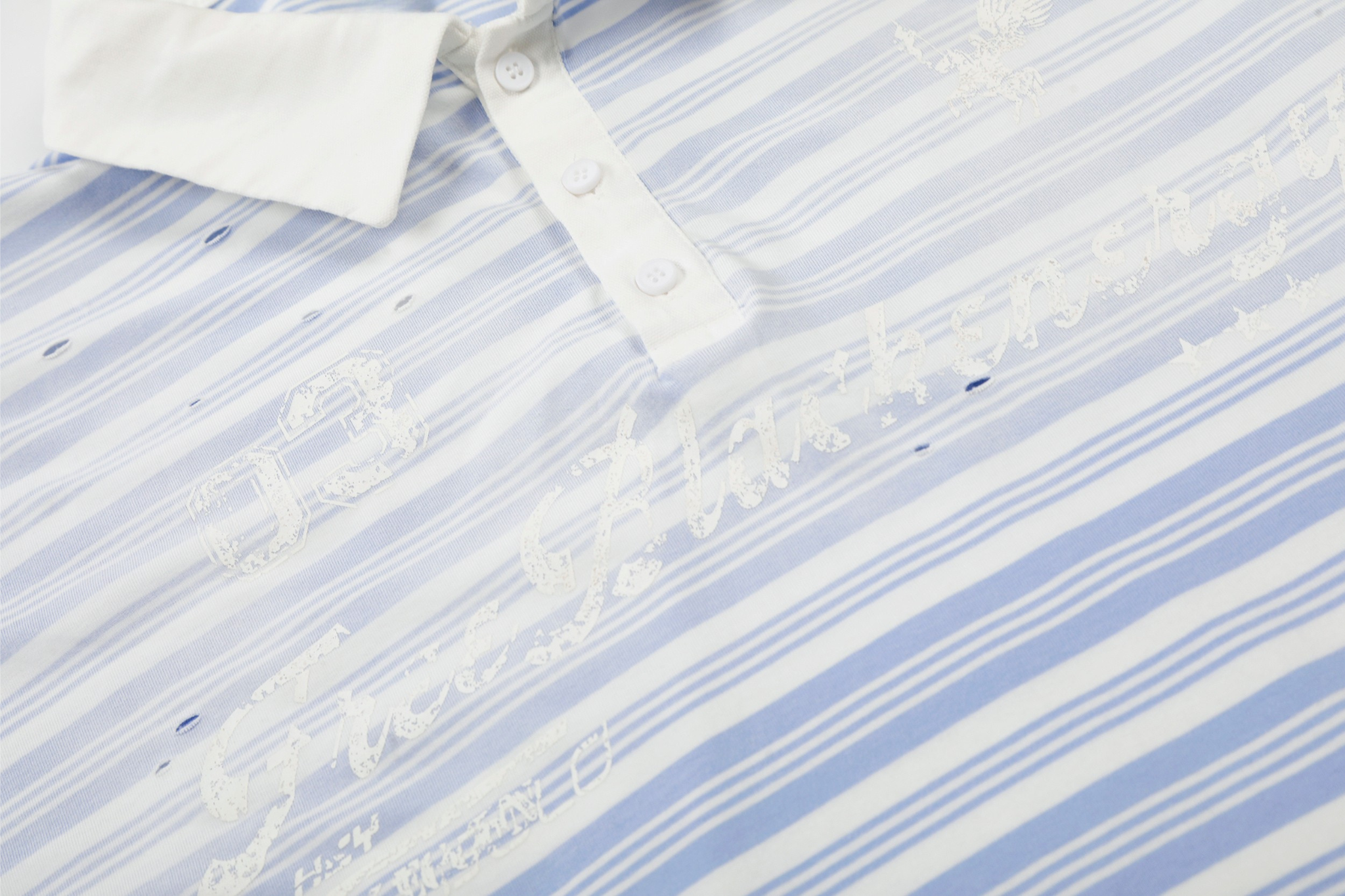 Men's Striped Long Sleeve Polo Shirt | Relaxed Fit Cotton
