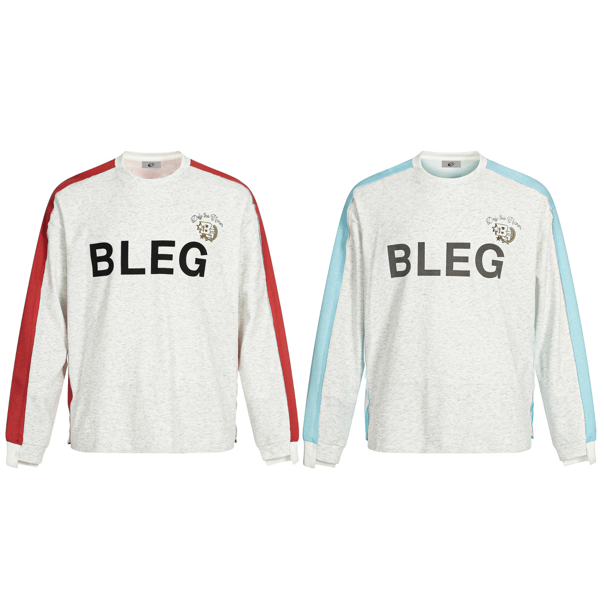 BLEG Color-Block Long Sleeve Tee | Retro Athletic Streetwear