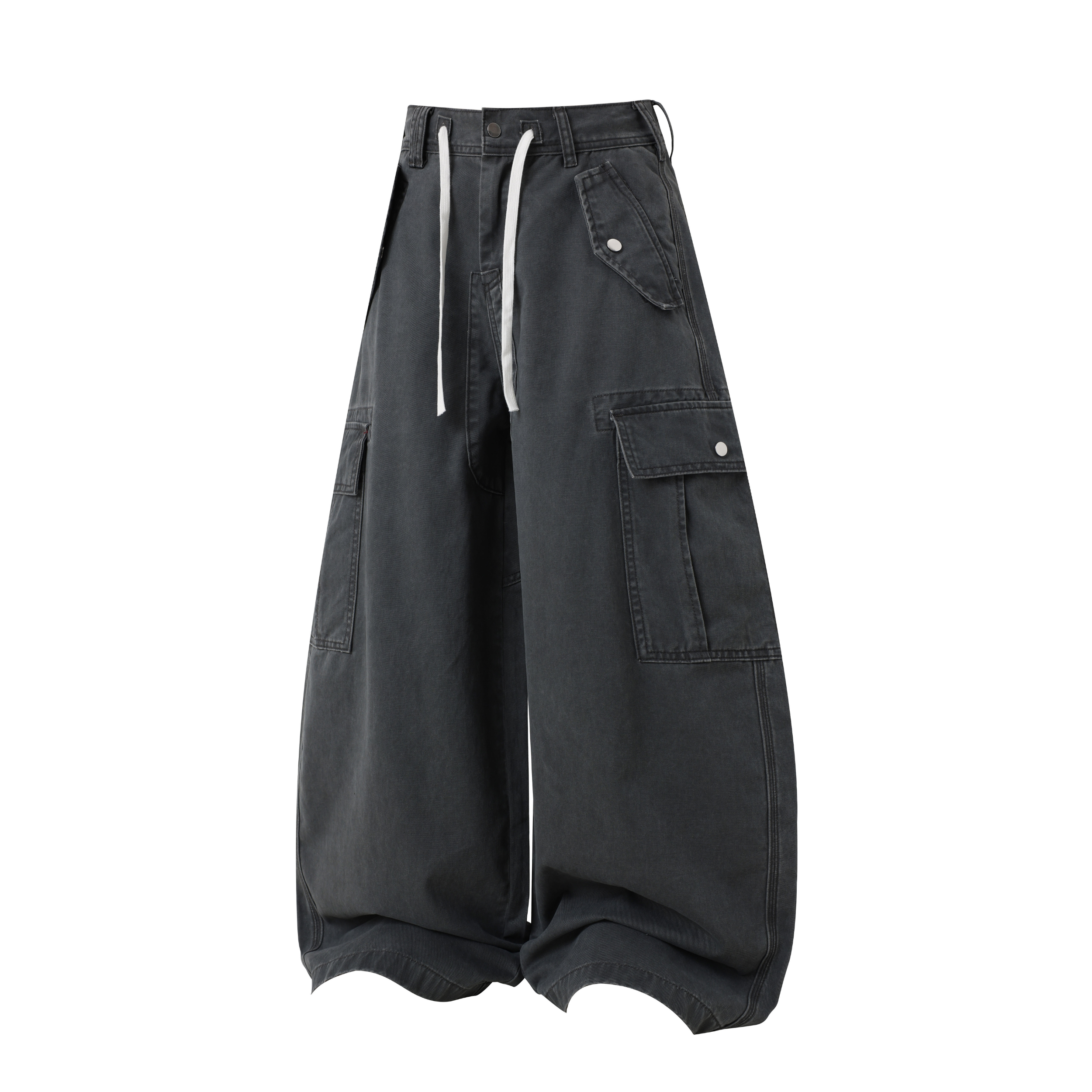Omirad Utility Cargo Barrel Pants | Wide Leg Streetwear