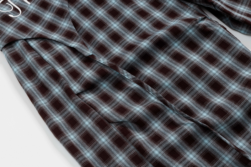 Trey Leonard Plaid Overlay Wide-Leg Pants | SEAKOFF