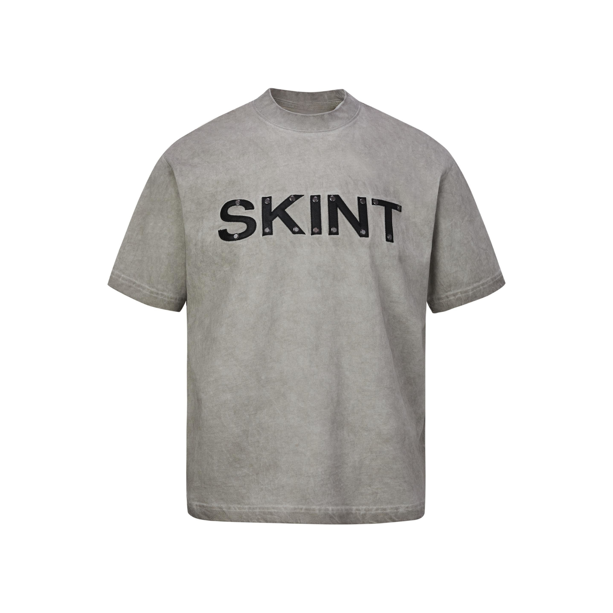 Omirad SKINT Vintage Washed Tee | Rivet Detail Heavyweight Cotton