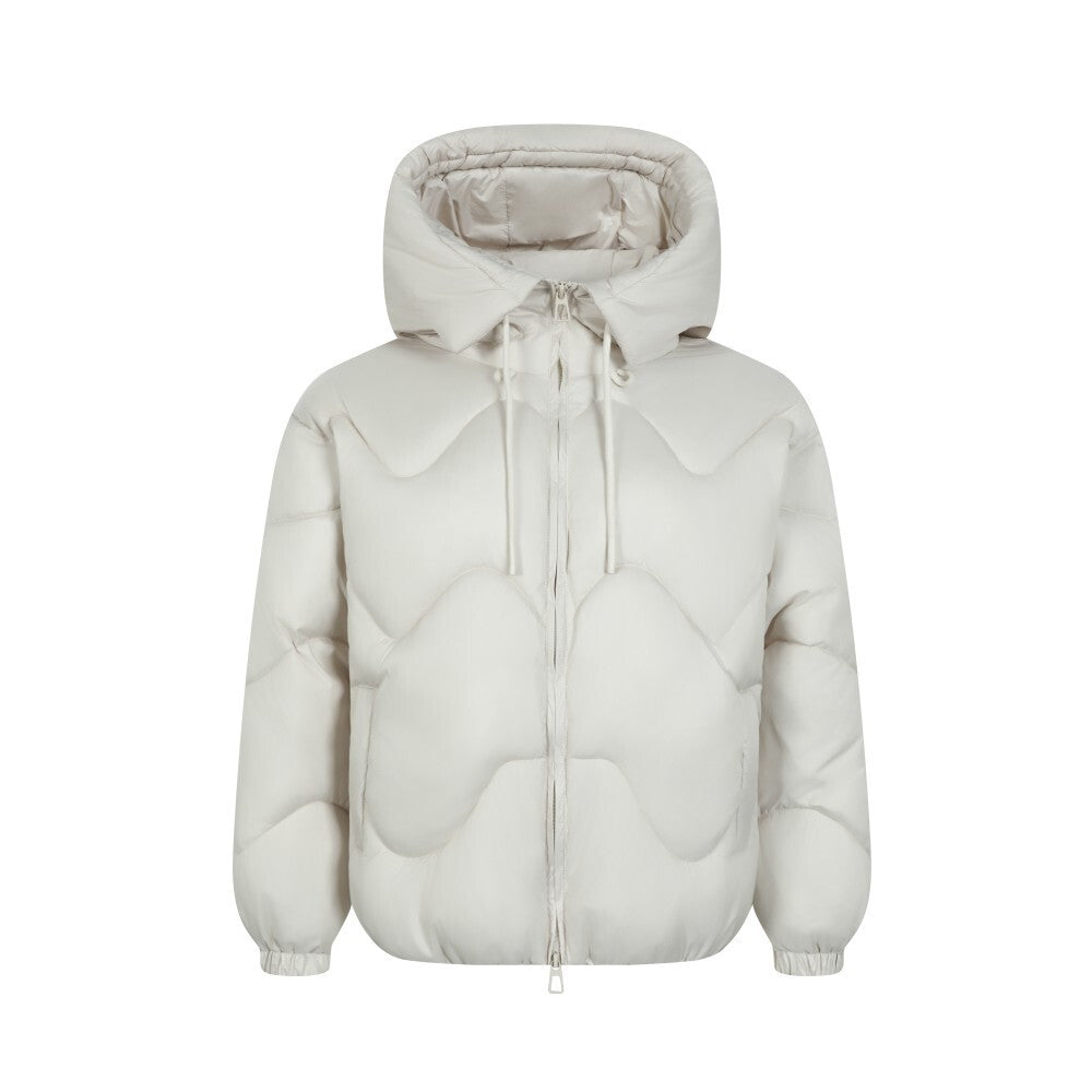 Omirad Wave-Stitch Hooded Puffer Jacket | Men's Winter Coat