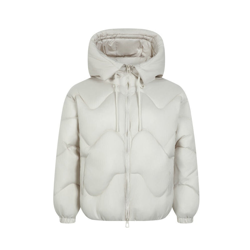 Omirad Wave-Stitch Hooded Puffer Jacket | Men's Winter Coat