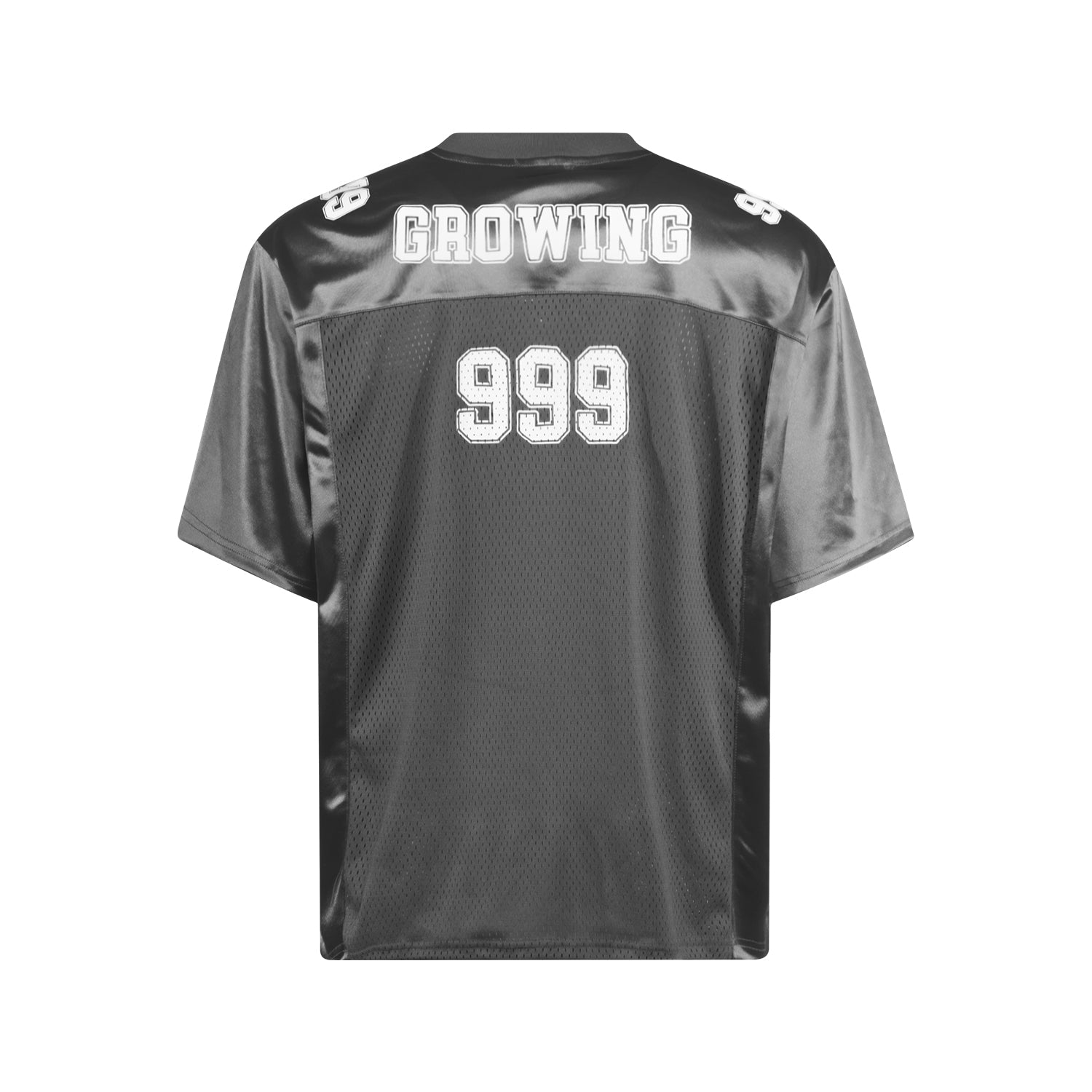 Growing MT99 Metallic Varsity Mesh Jersey Tee | 999 Graphic