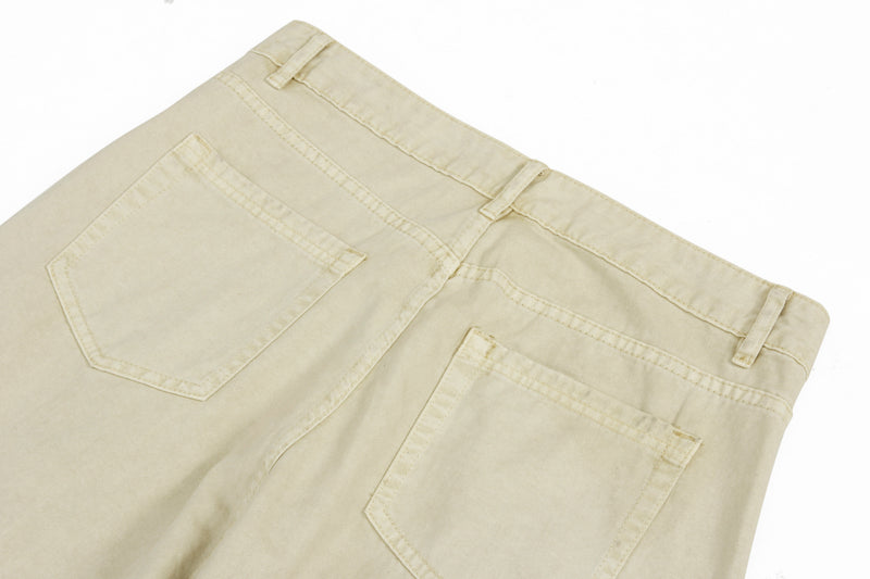 Omirad Cargo Wide Leg Pants | Washed Cotton Streetwear