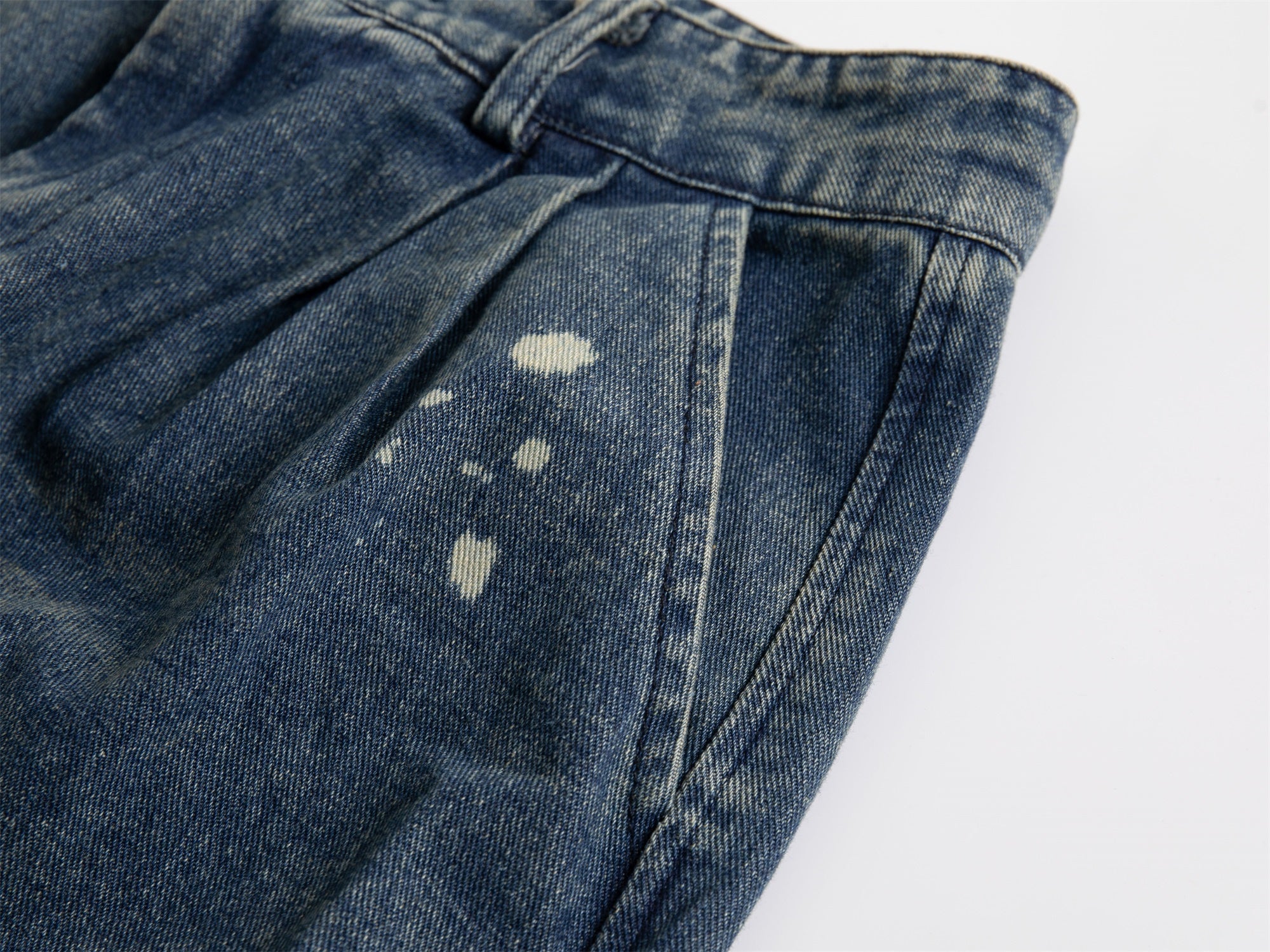 Omirad Vintage Cargo Denim Shorts | Distressed Wide Leg