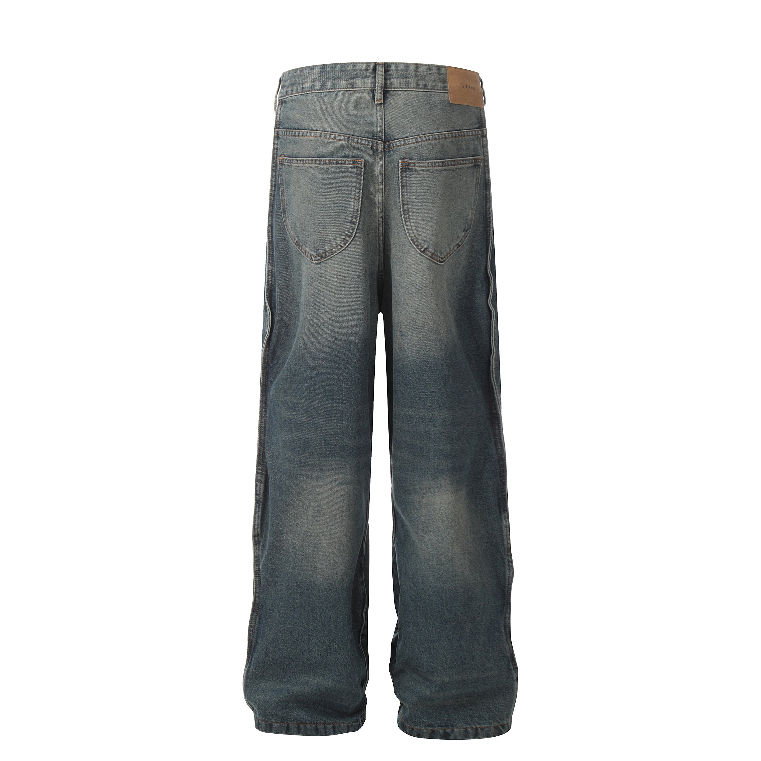 Omirad Classic Fade Wide-Leg Jeans | Vintage Wash Denim