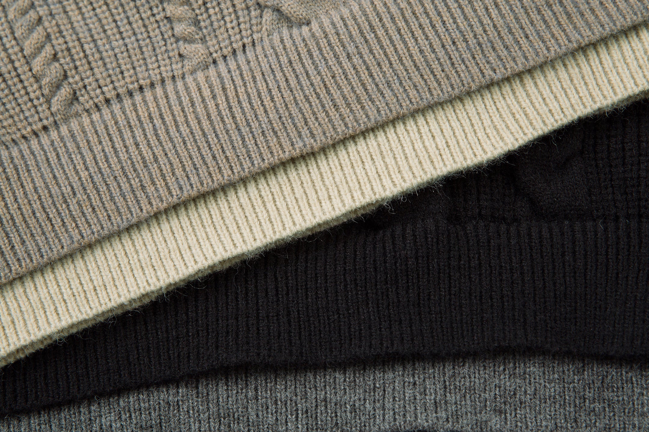 Omirad Vintage Cable Knit Polo Sweater | Contrast Collar