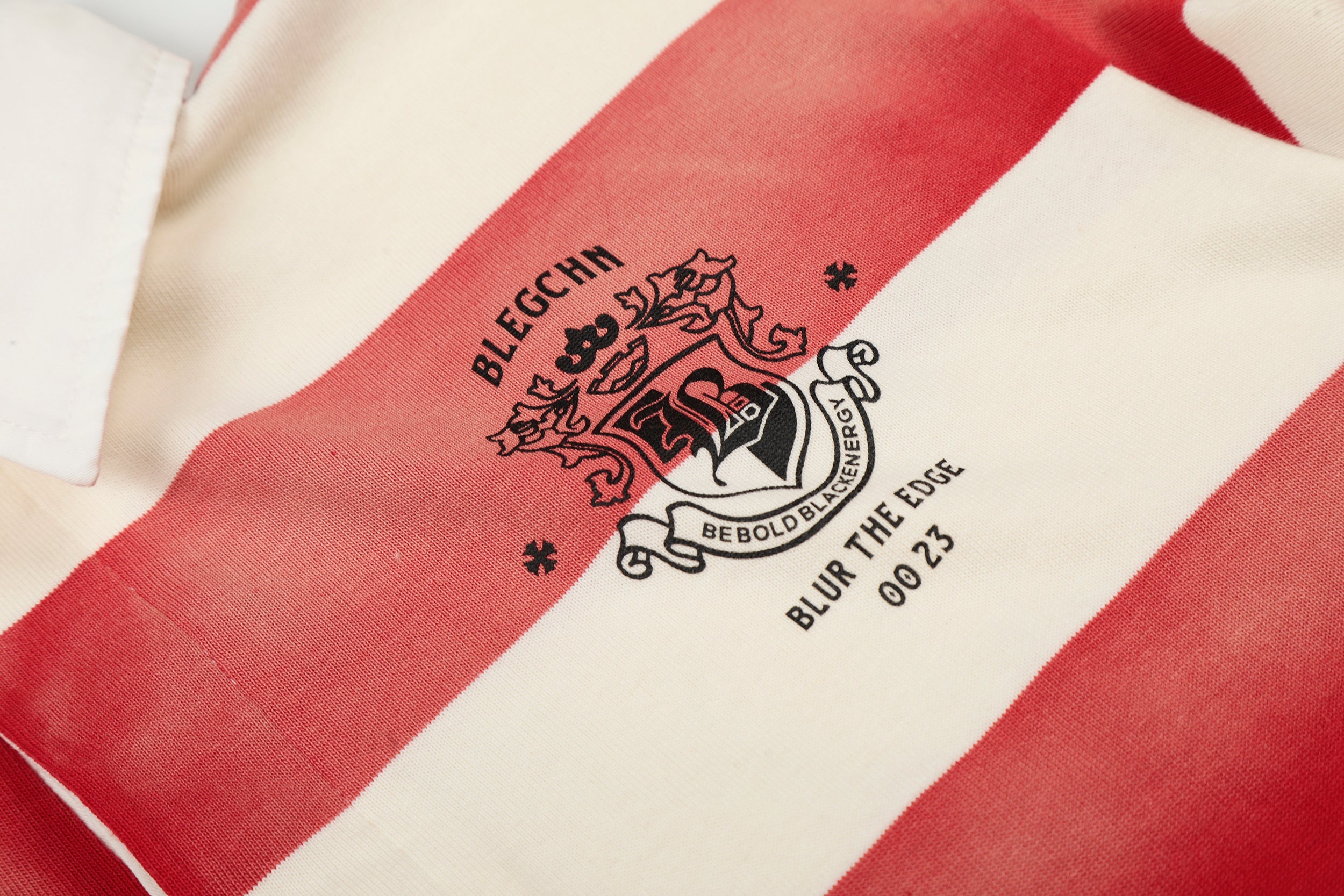 Men's Striped Long Sleeve Rugby Polo Shirt | Vintage Streetwear