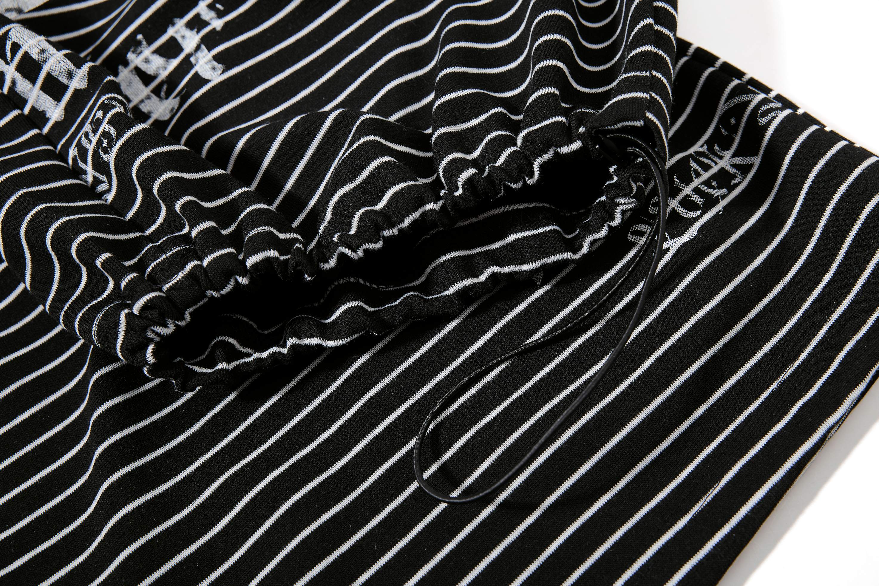 Striped Gothic Draped Wide-Leg Pants | Free Spirit Print
