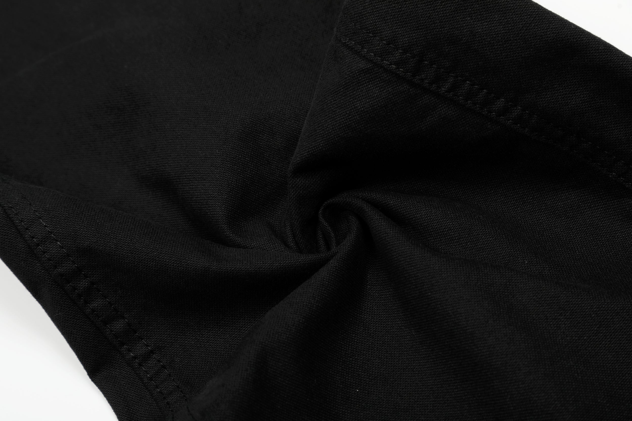 Sculpted Wide-Leg Pants | Curved Panel Cotton Trousers