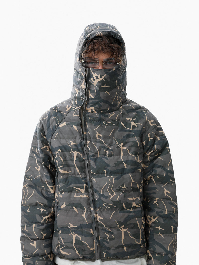 Omirad Camo Down Puffer Jacket | 70% White Duck Down