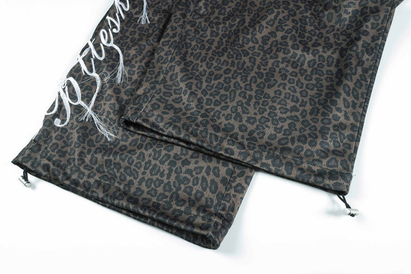 Omirad Leopard Wash Wide-Leg Sweatpants | Y2K Streetwear