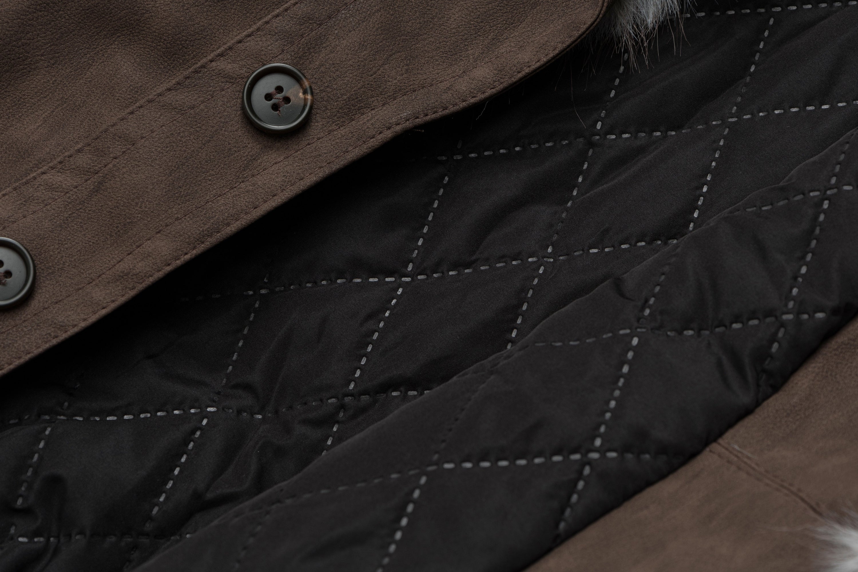 Fur-Collar Studded PU Bomber Jacket | Vintage Streetwear