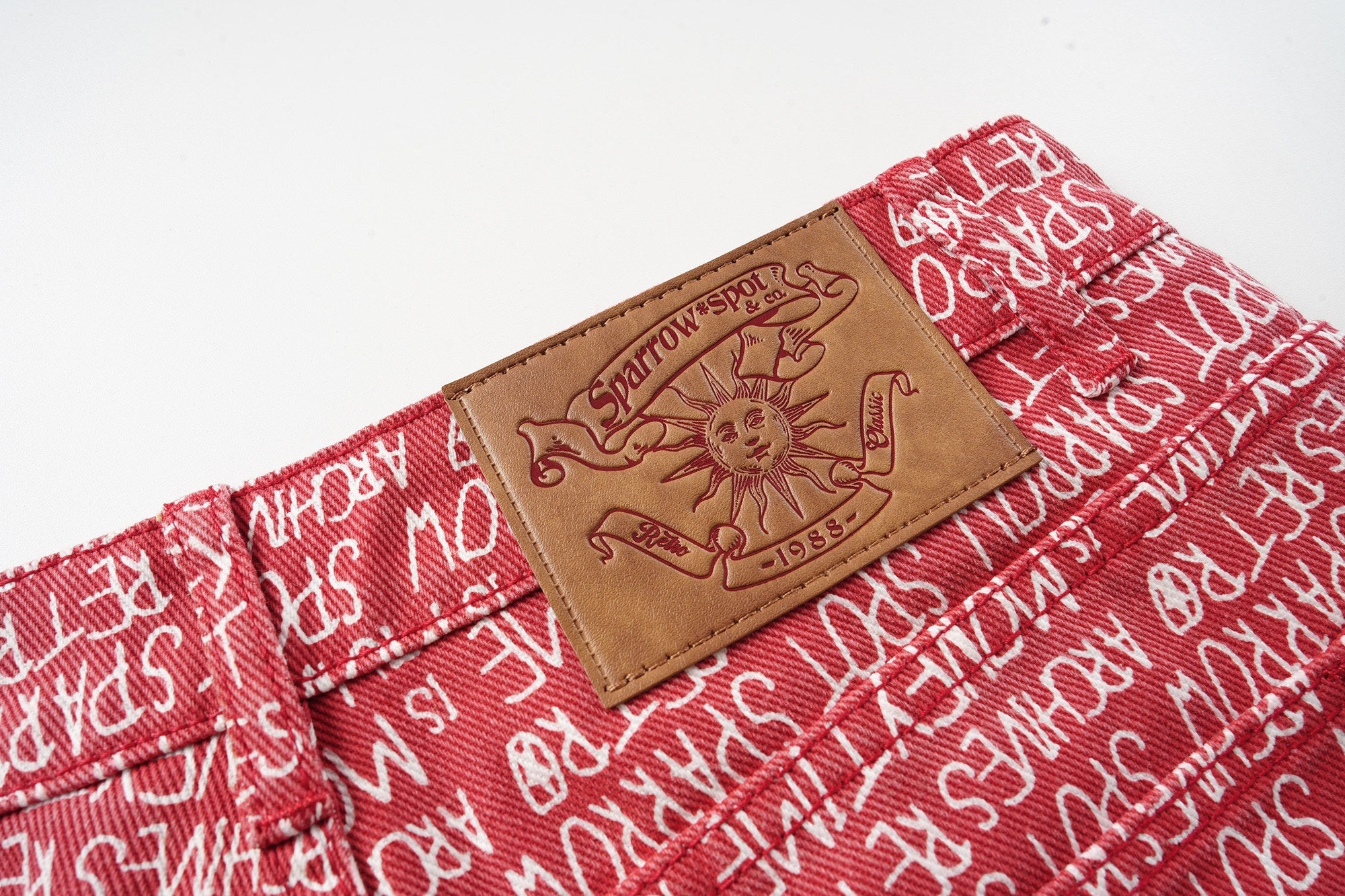All-Over Script Print Wide-Leg Pants | Bold Streetwear
